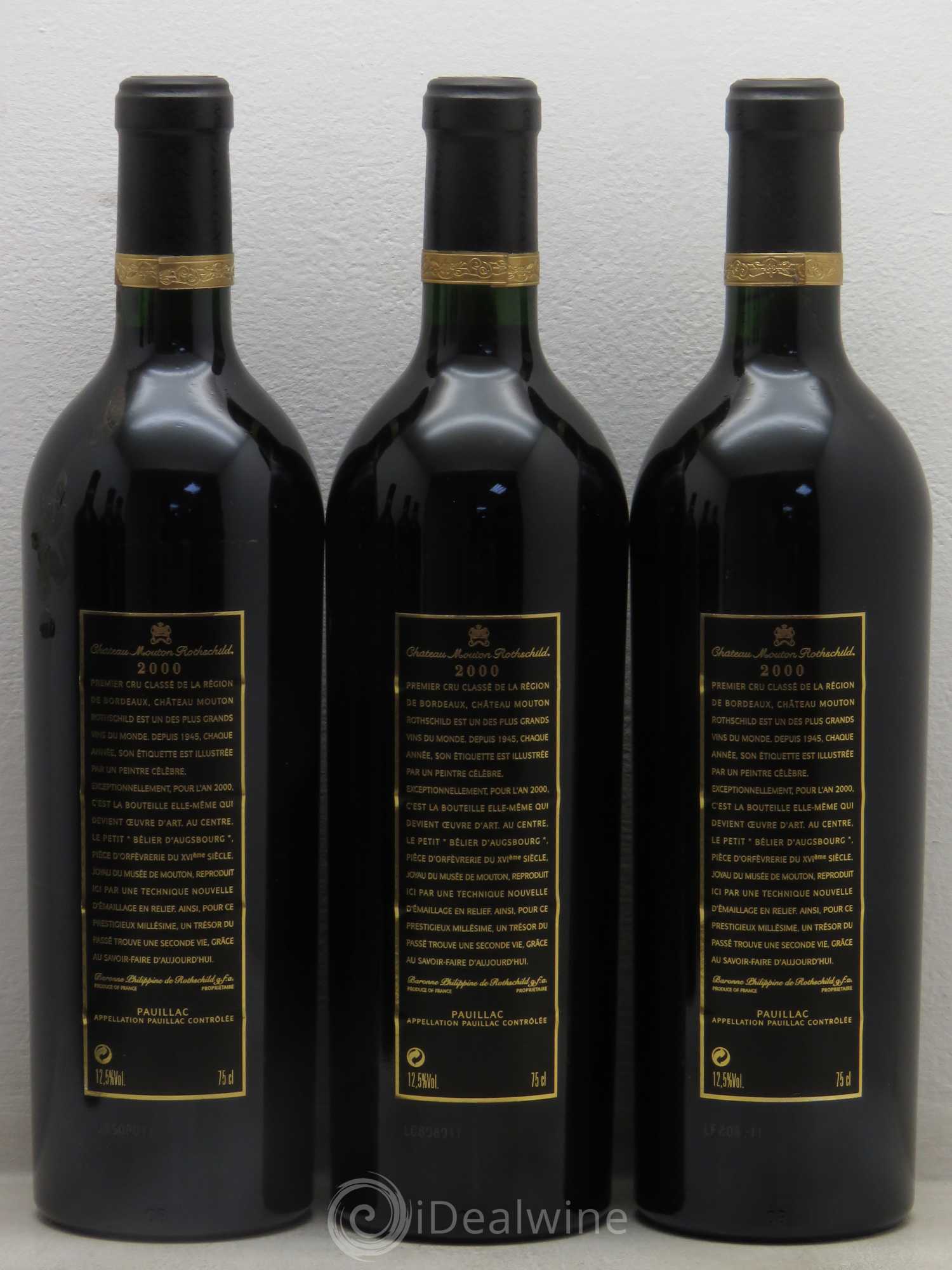 Château Mouton Rothschild 1er Grand Cru Classé 2000 - Lot de 6 bouteilles - 4