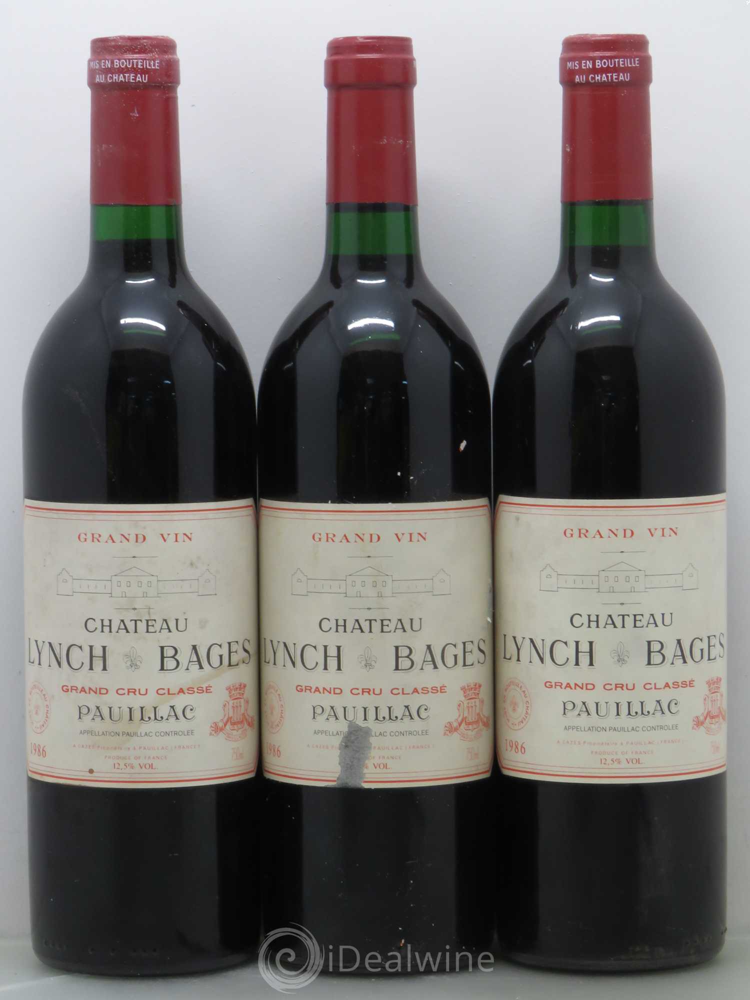 Château Lynch Bages 5ème Grand Cru Classé 1986 - Lot de 6 bouteilles - 1