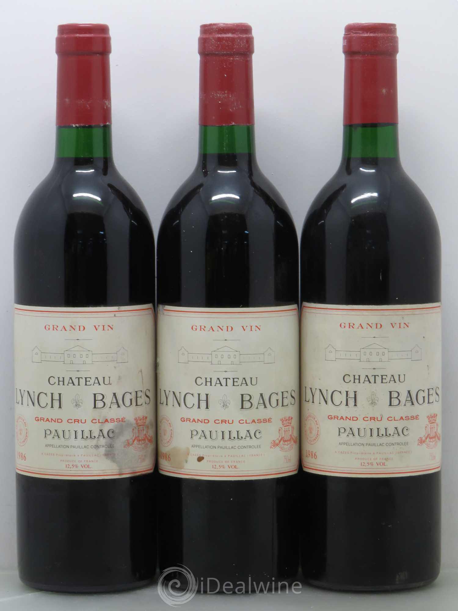 Château Lynch Bages 5ème Grand Cru Classé 1986 - Lot de 6 bouteilles - 2