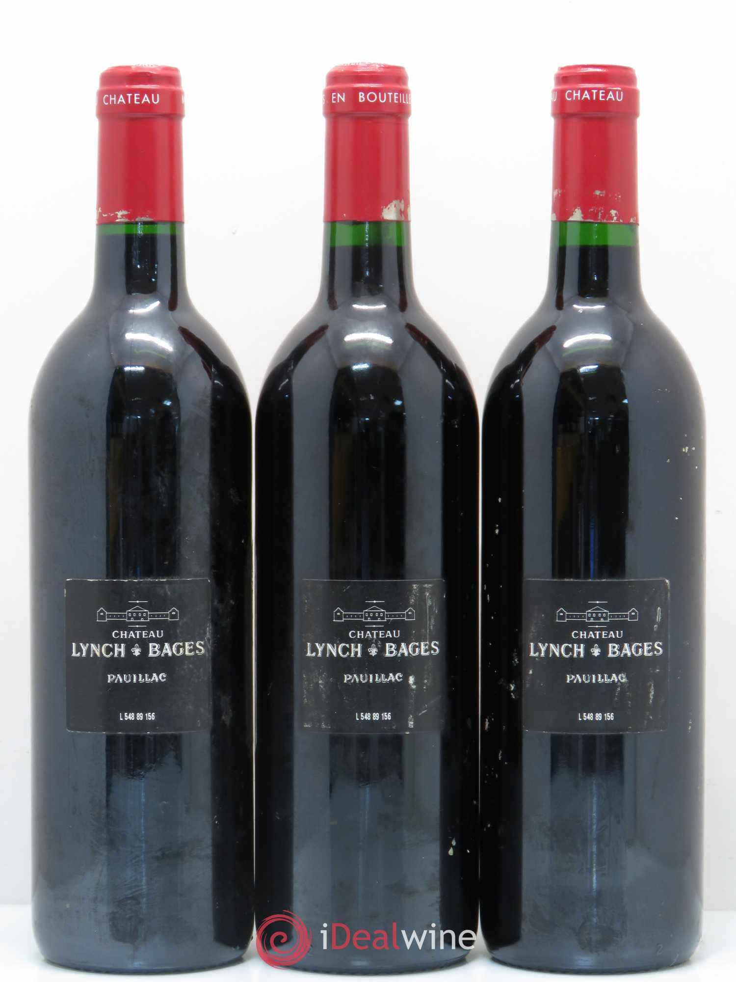 Château Lynch Bages 5ème Grand Cru Classé 1989 - Lot de 3 bouteilles - 1