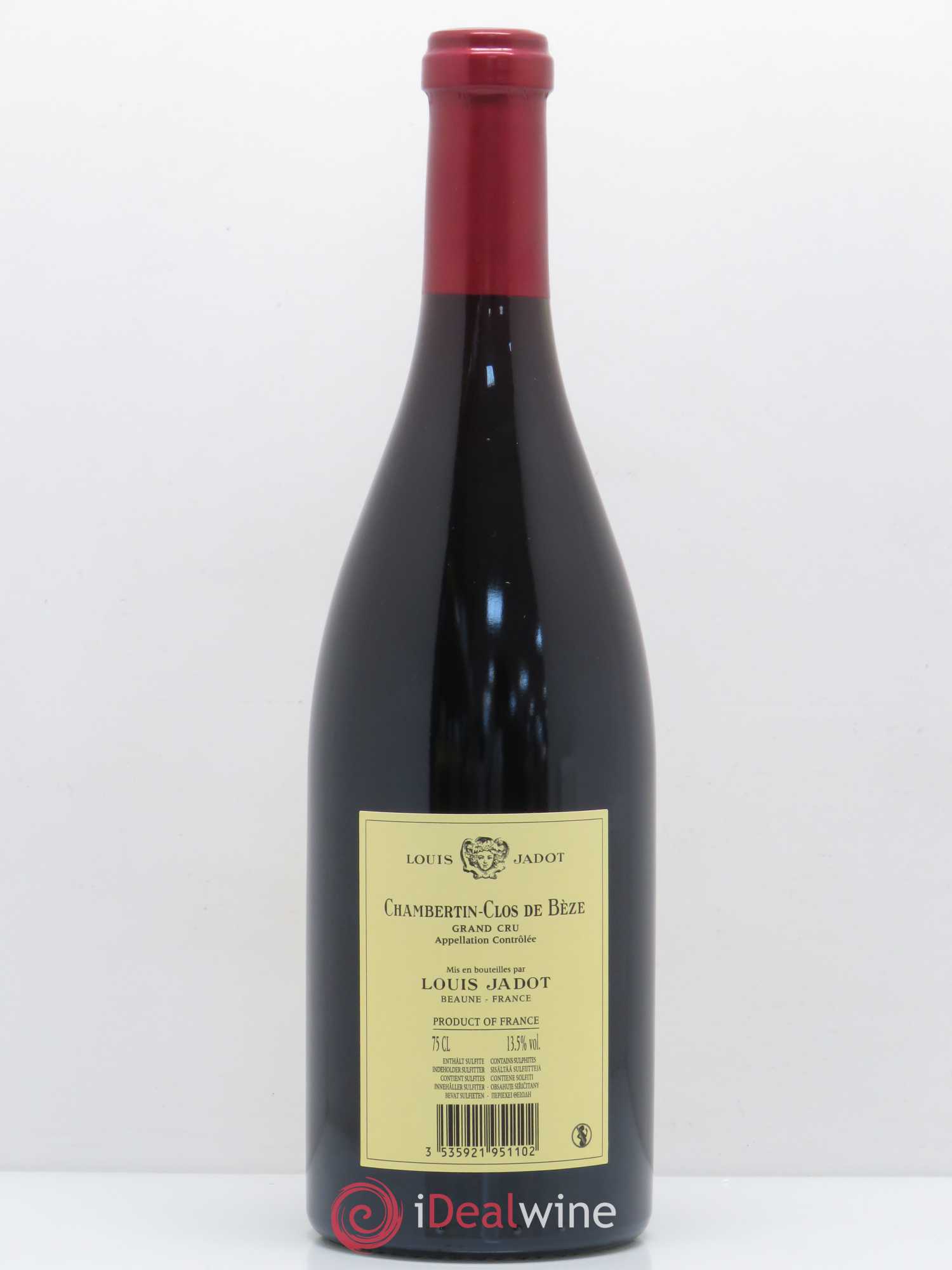 Chambertin Clos de Bèze Grand Cru Domaine Louis Jadot 2015 - Lot de 1 bouteille - 1