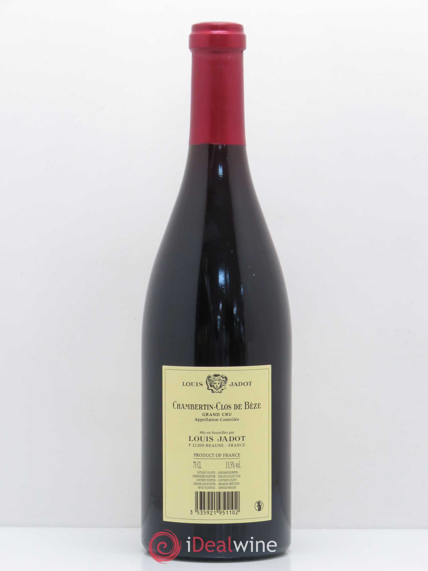 Chambertin Clos de Bèze Grand Cru Domaine Louis Jadot 2009 - Lot de 1 bouteille - 1