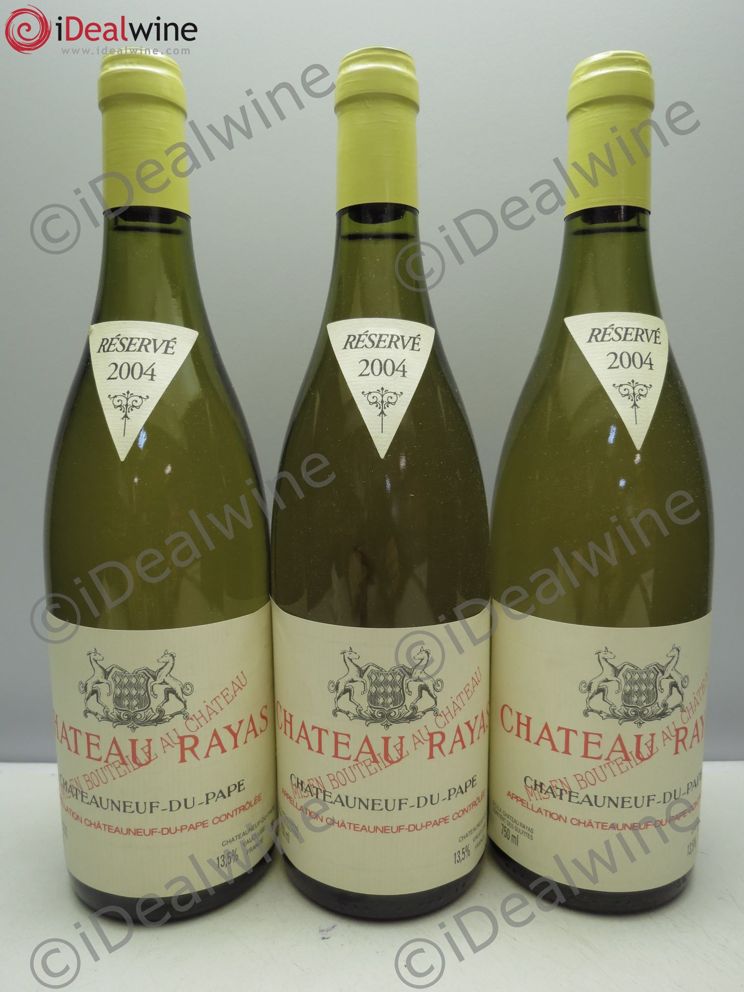 Châteauneuf-du-Pape Château Rayas Emmanuel Reynaud 2004 - Lot de 3 bouteilles - 0