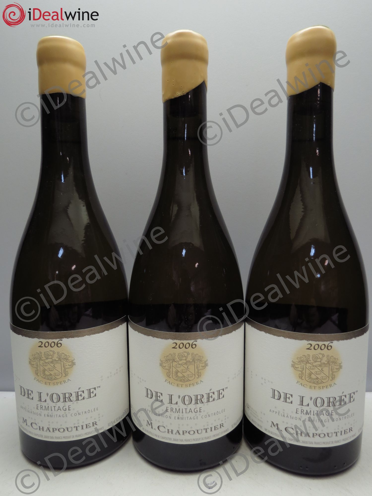 Hermitage Ermitage de l'Orée Chapoutier 2006 - Lot de 3 bouteilles - 0