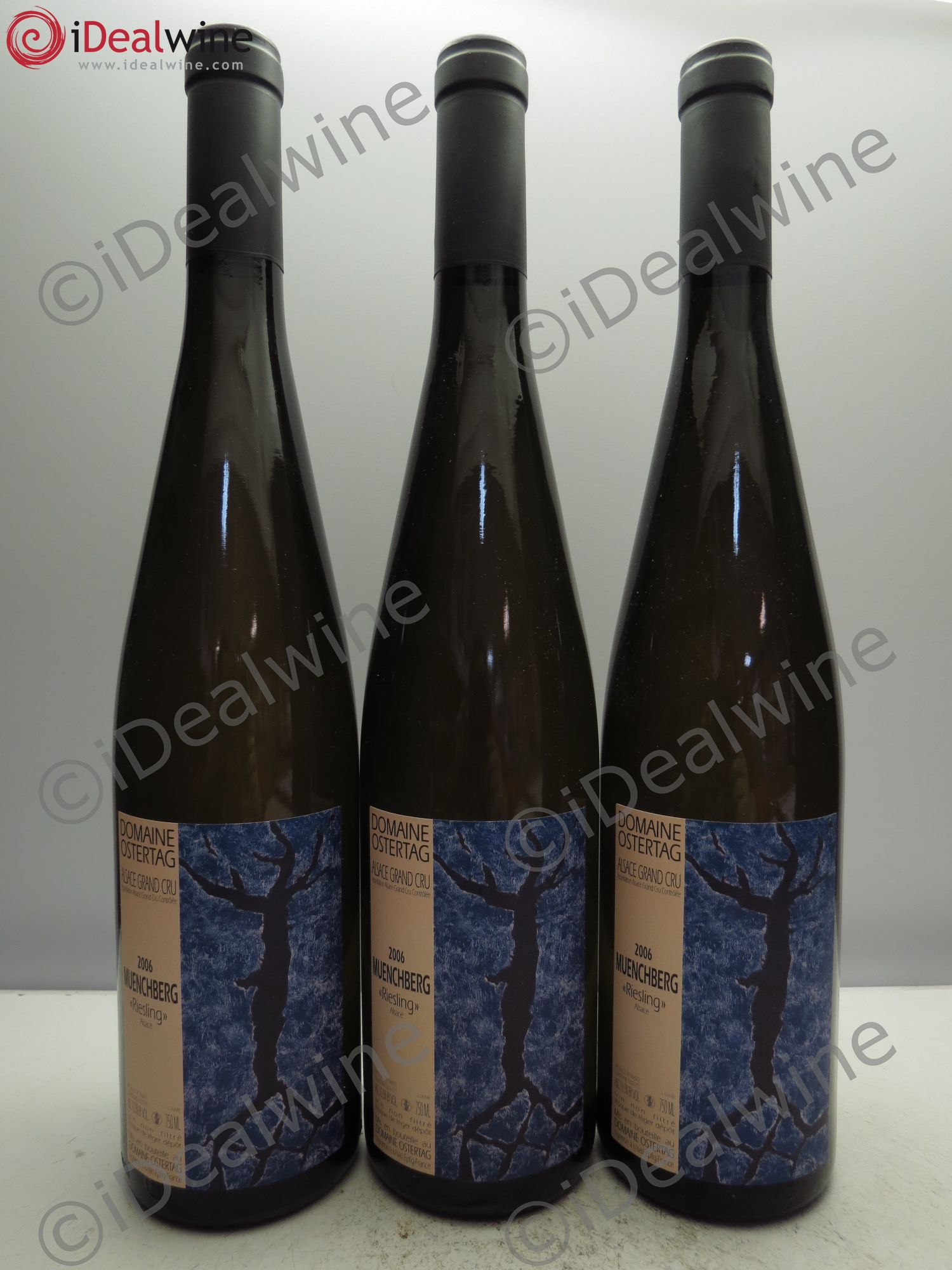 Alsace Riesling Grand Cru Muenchberg Ostertag (Domaine) 2006 - Lot de 3 bouteilles - 0