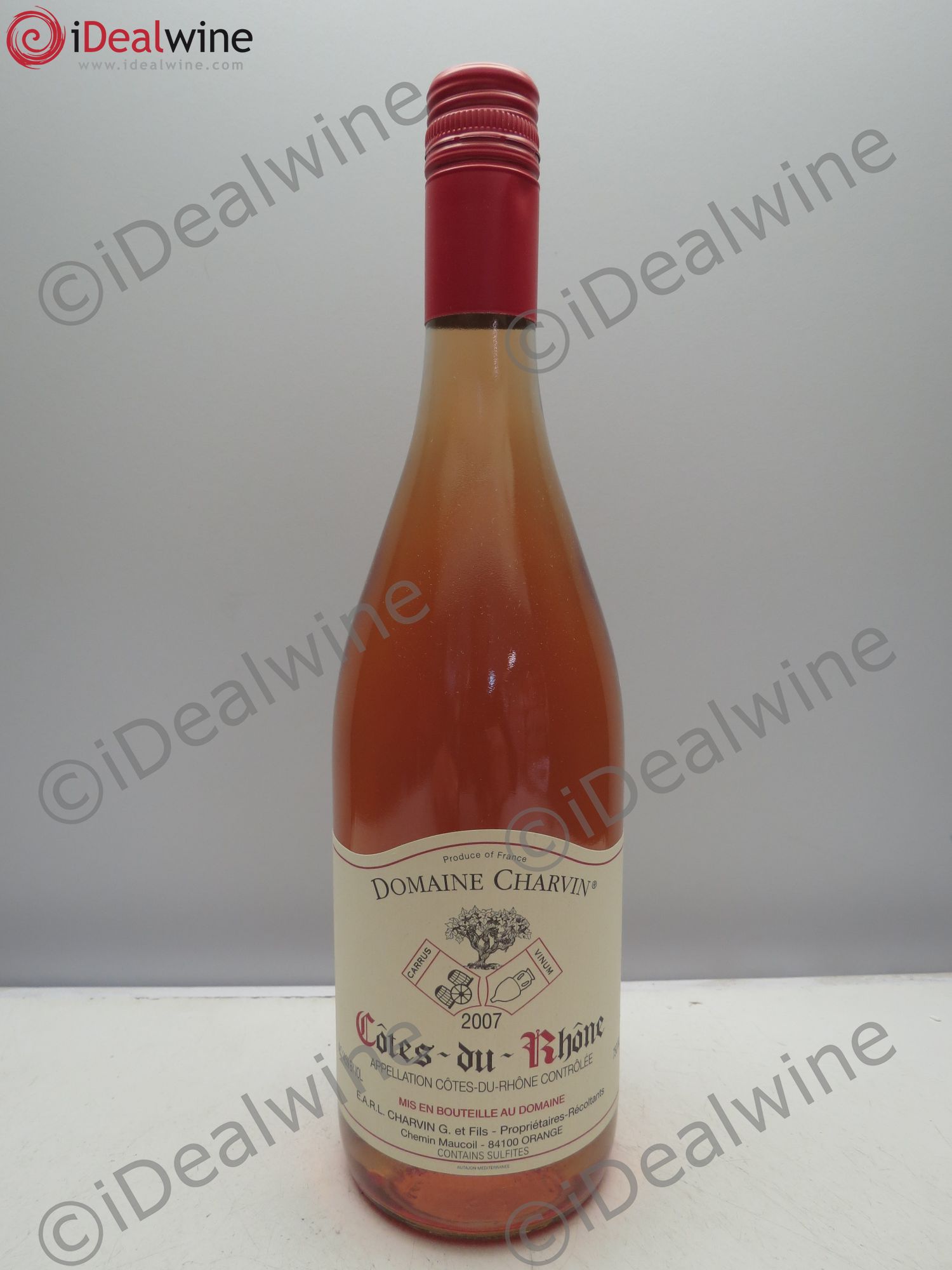 Côtes-du-Rhône Domaine Charvin (Rosé) (sans prix de réserve / no reserve) 2007 - Posten von 1 Flasche - 0