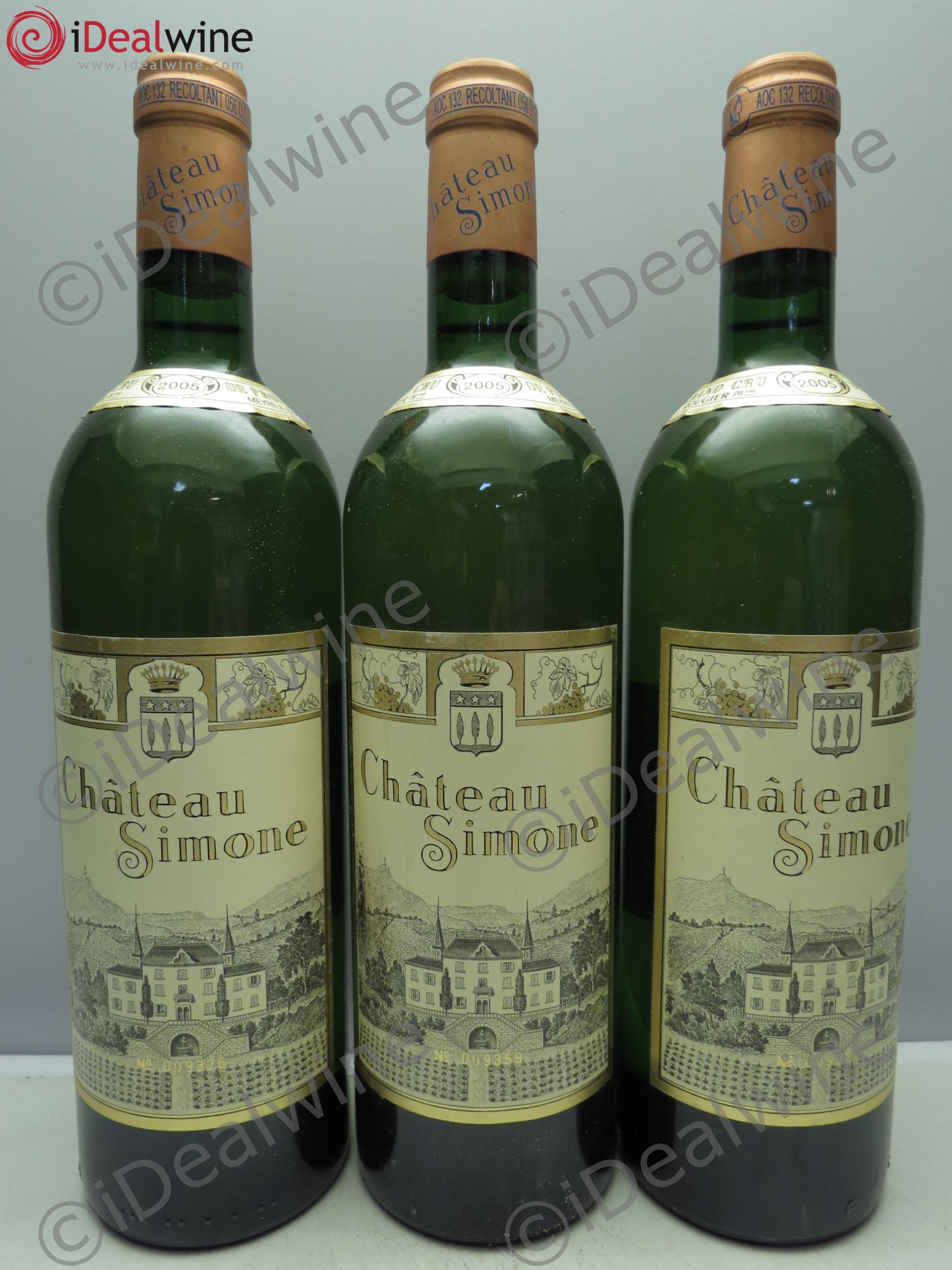 Palette Château Simone Famille Rougier 2005 - Lot de 3 bouteilles - 0