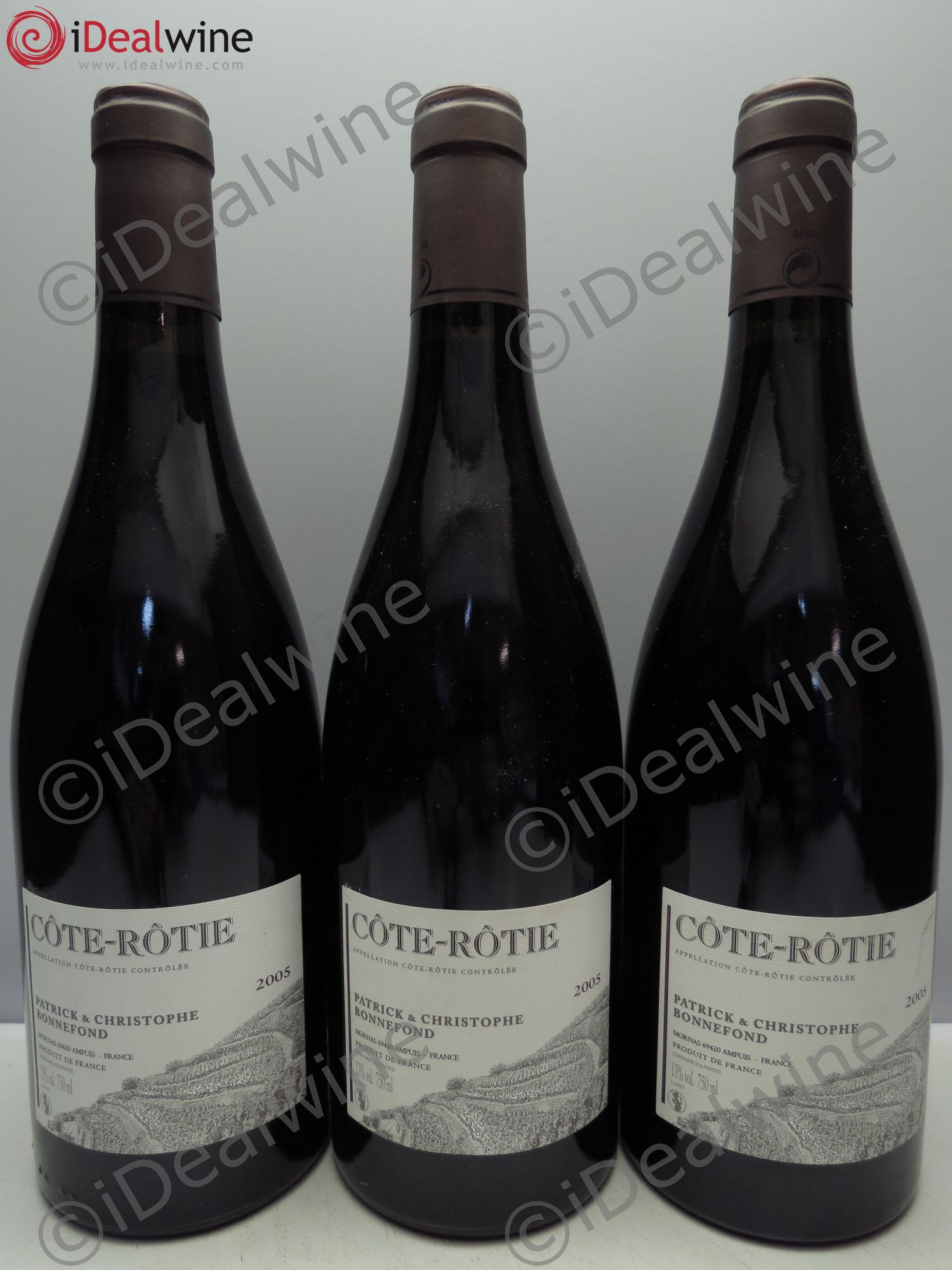 Côte-Rôtie P&C Bonnefond 2005 - Lot de 3 bouteilles - 0