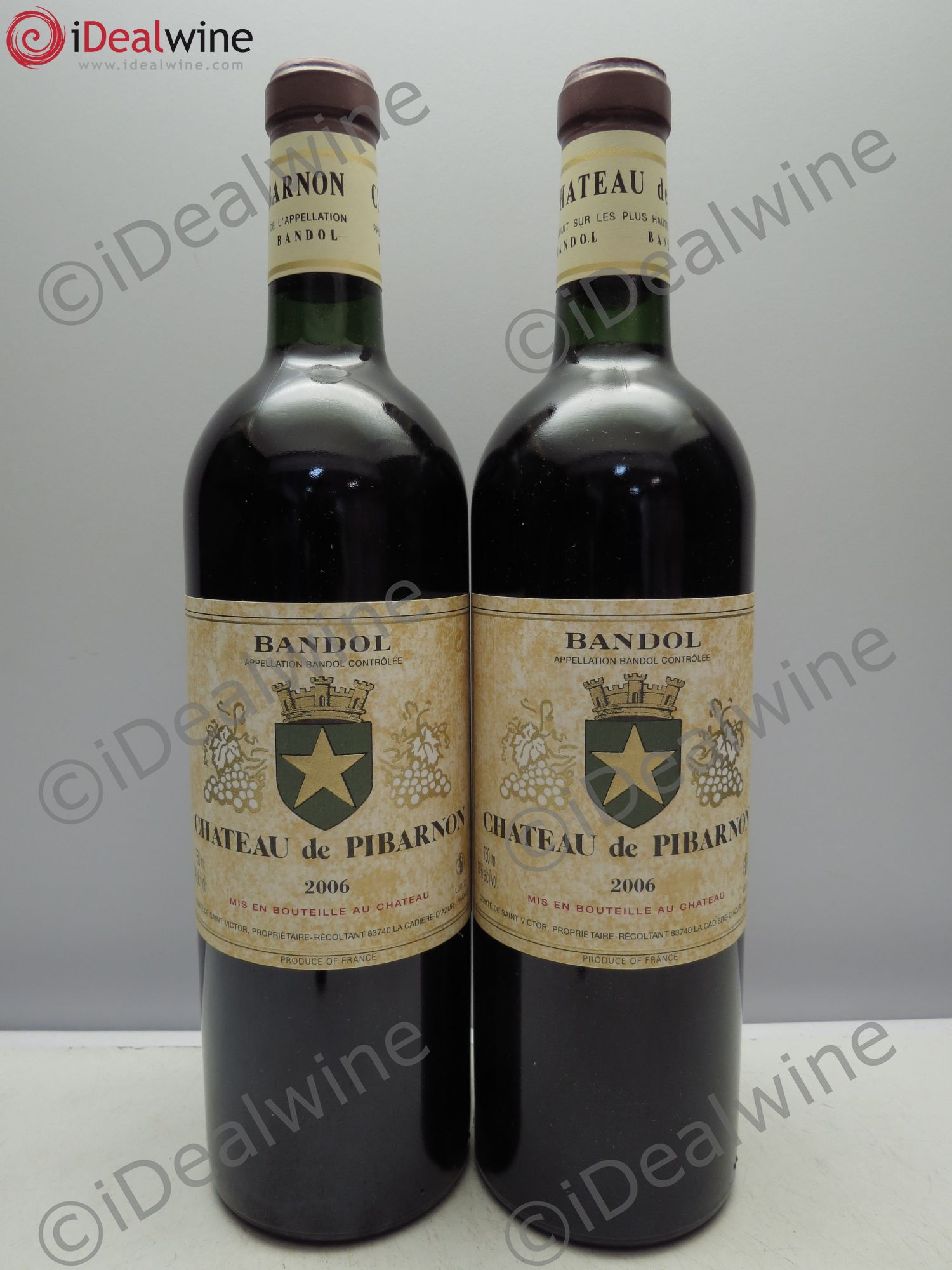 Bandol Château de Pibarnon Comte de Saint-Victor 2006 - Lot de 2 bouteilles - 0