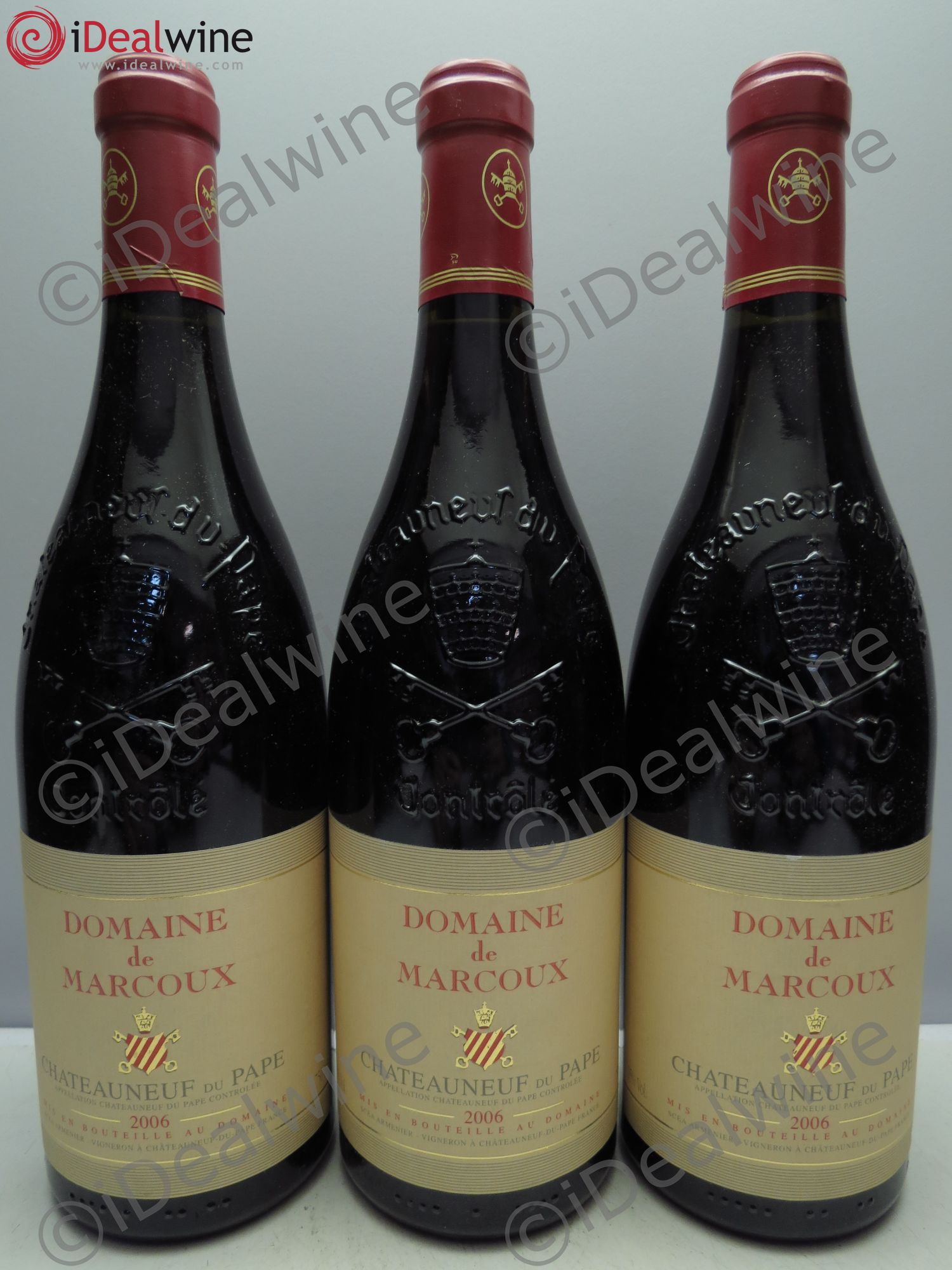 Châteauneuf-du-Pape Marcoux (Domaine de) 2006 - Lot de 3 bouteilles - 0
