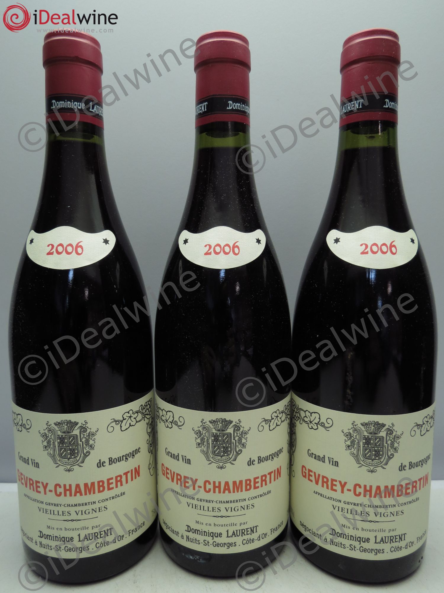 Gevrey-Chambertin Dominique Laurent 2006 - Posten von 3 Flaschen - 0