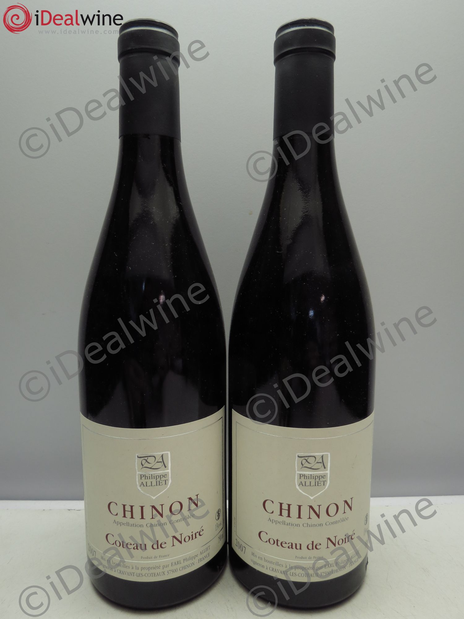 Chinon Coteau de Noiré Philippe Alliet 2007 - Lot de 2 bouteilles - 0