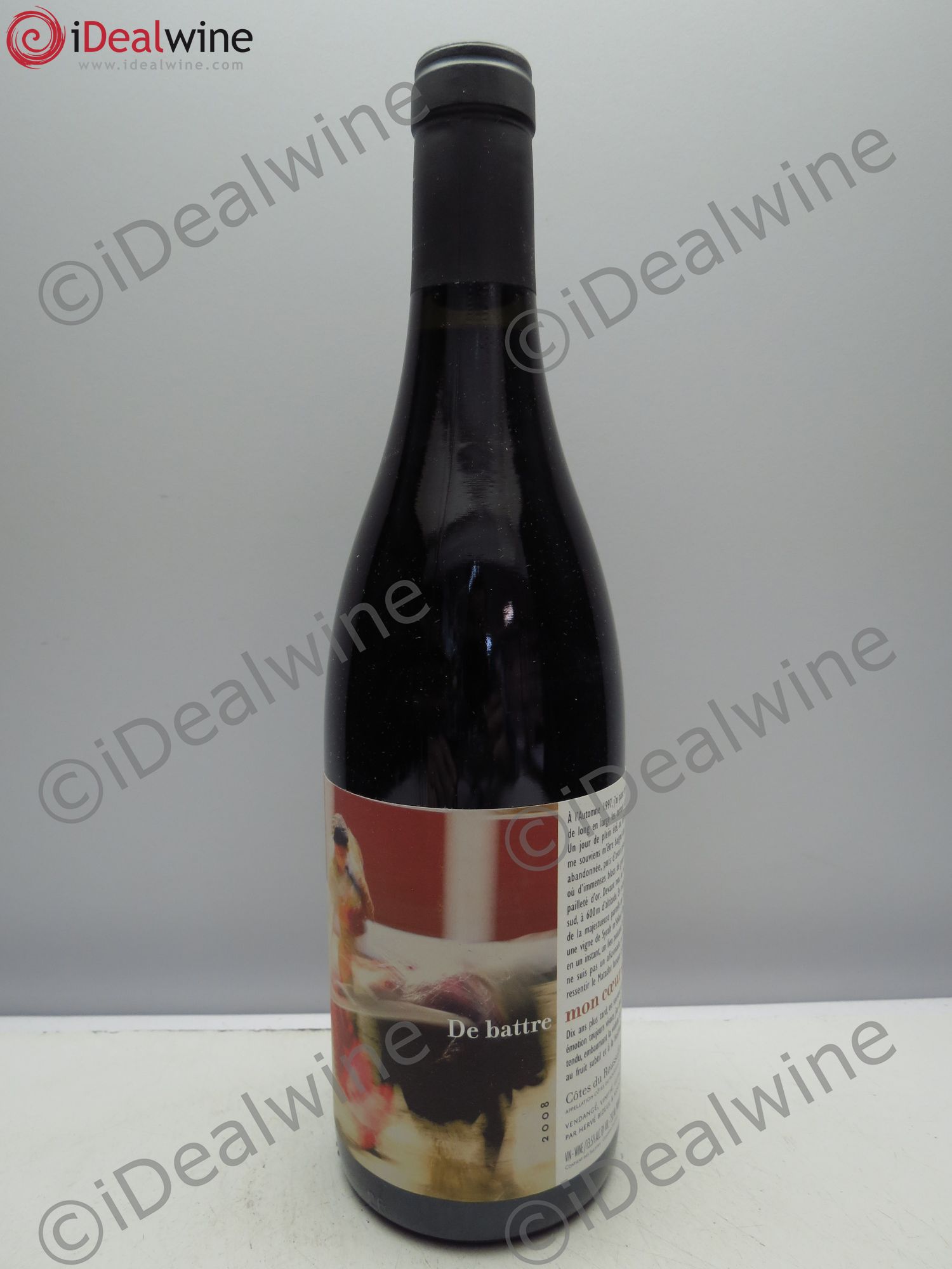 Côtes Catalanes (Anciennement Côtes du Roussillon) Clos des Fées De battre mon coeur s'est arrêté Hervé Bizeul 2008 - Lot de 1 bouteille - 0