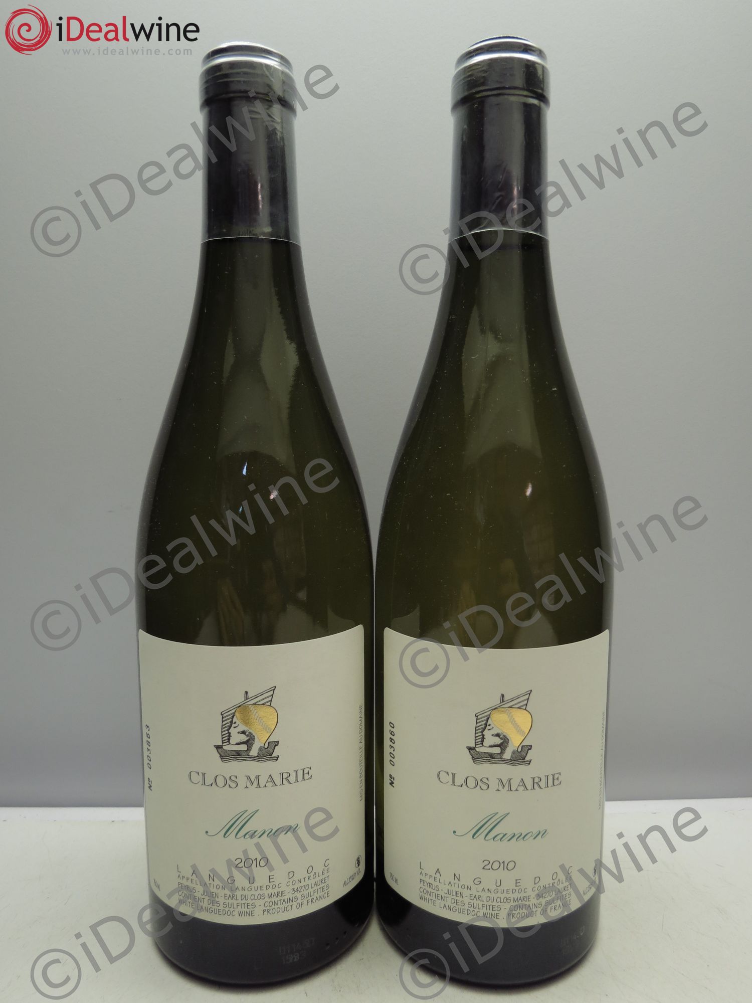 Languedoc Clos Marie Manon Christophe Peyrus et Françoise Julien 2010 - Lot de 2 bouteilles - 0