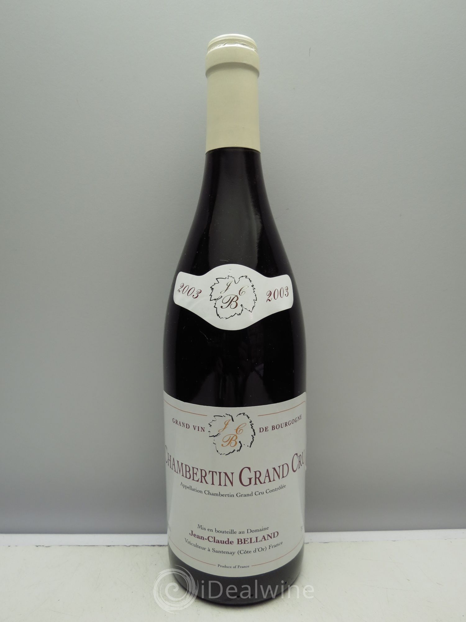 Chambertin Grand Cru Domaine JC Belland(sans prix de réserve / no reserve) 2003 - Posten von 1 Flasche - 0