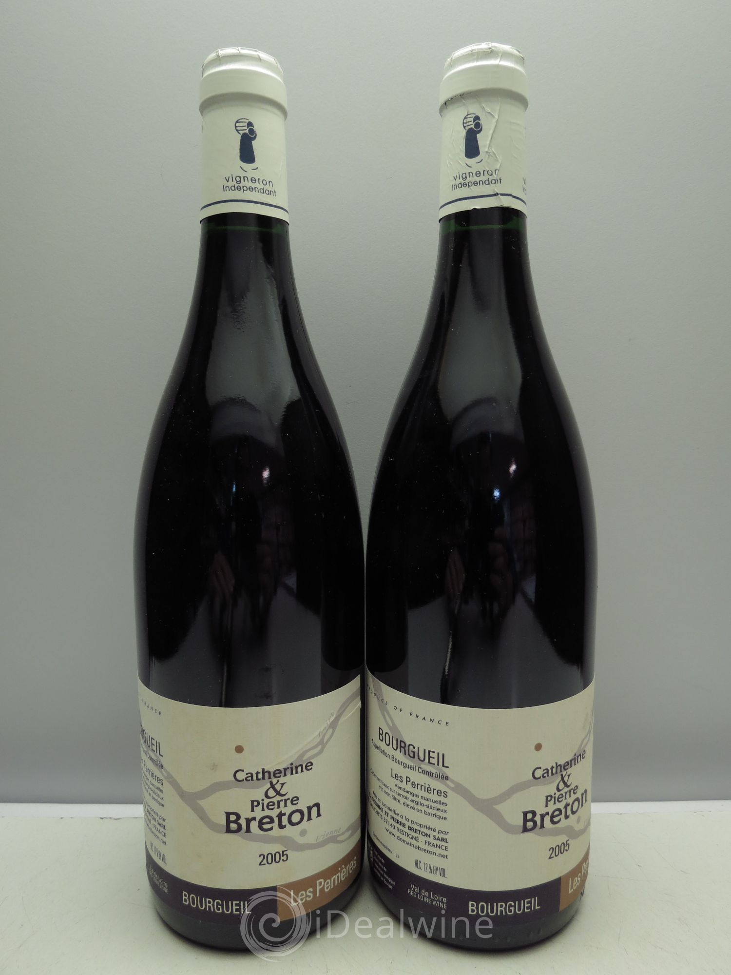 Bourgueil "les Perrières" Catherine et Pierre Breton 2005 - Posten von 2 Flaschen - 0