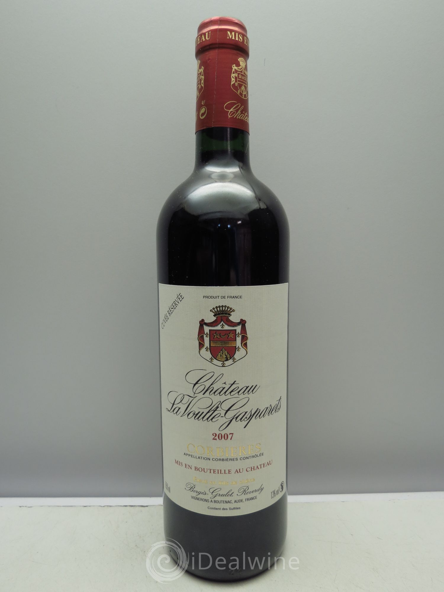 Corbières Château La Voulte-Gasparets Réservée Patrick Reverdy (sans prix de réserve / no reserve) 2007 - Posten von 1 Flasche - 0