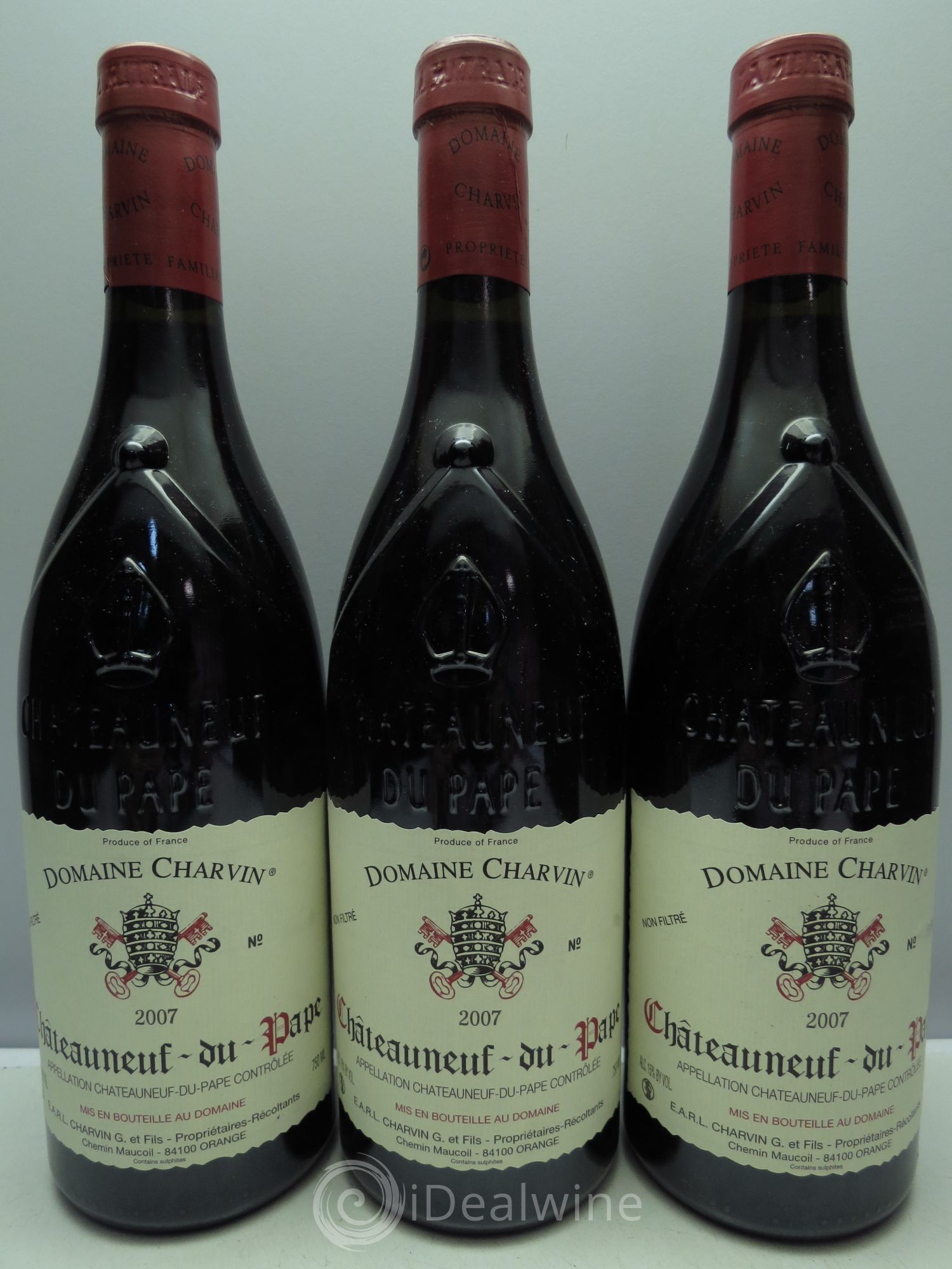 Châteauneuf-du-Pape Charvin (Domaine) 2007 - Lot de 3 bouteilles - 0