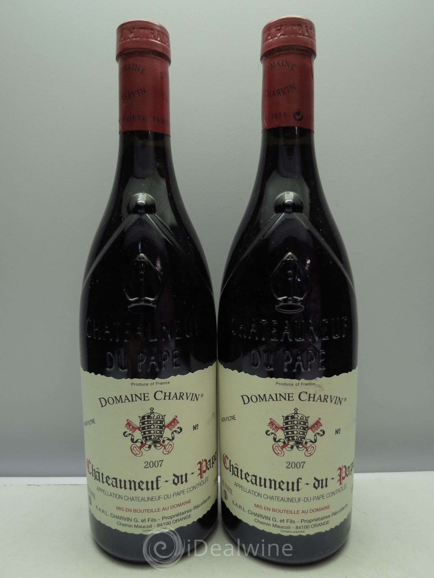 Châteauneuf-du-Pape Charvin (Domaine) 2007 - Lot de 2 bouteilles - 0