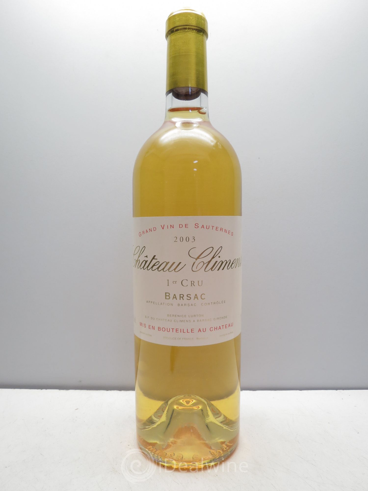Château Climens 1er Grand Cru Classé (sans prix de réserve / no reserve) 2003 - Lotto di 1 bottiglia - 0