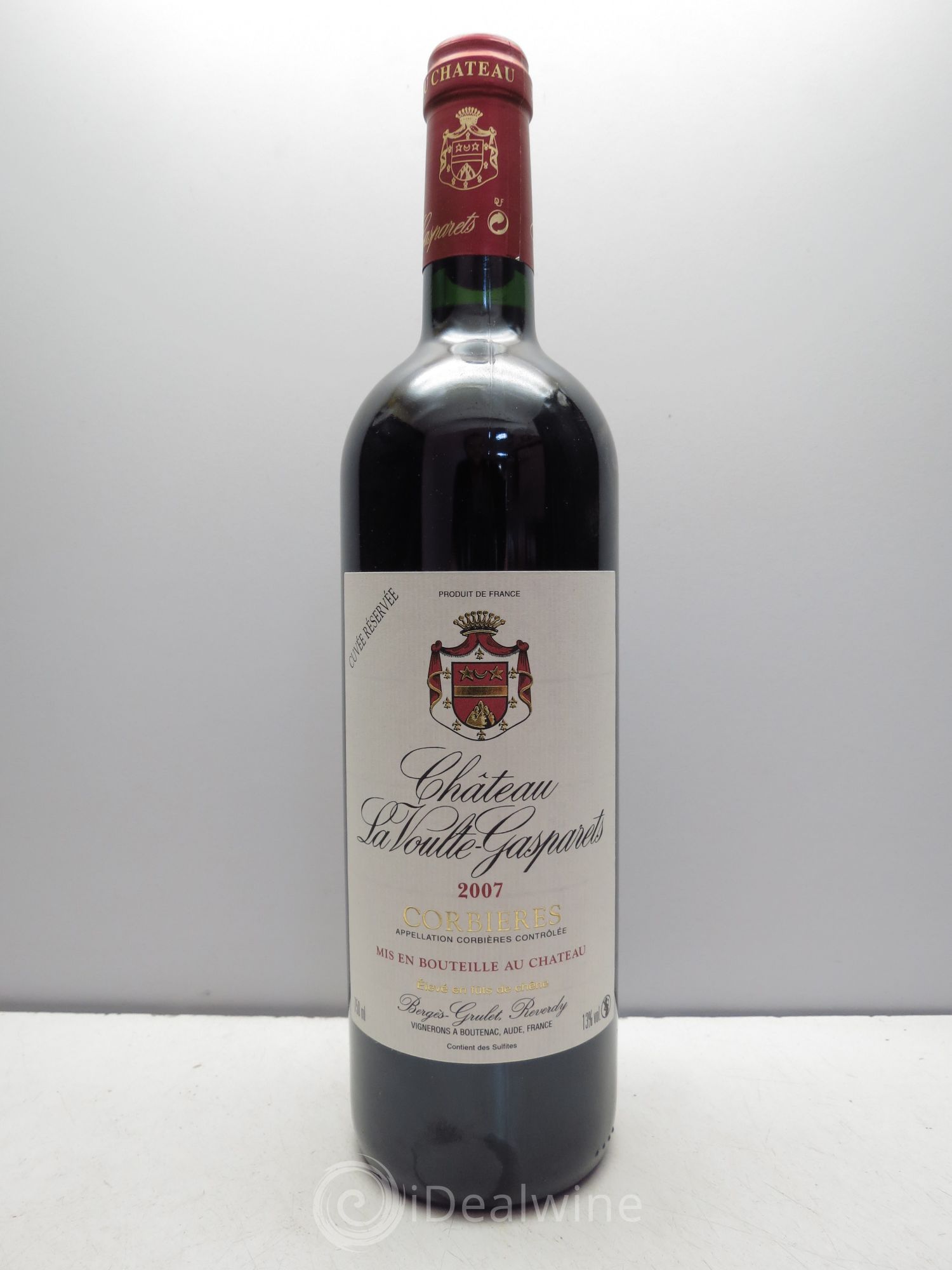 Corbières Château La Voulte-Gasparets Réservée Patrick Reverdy (sans prix de réserve / no reserve) 2007 - Posten von 1 Flasche - 0