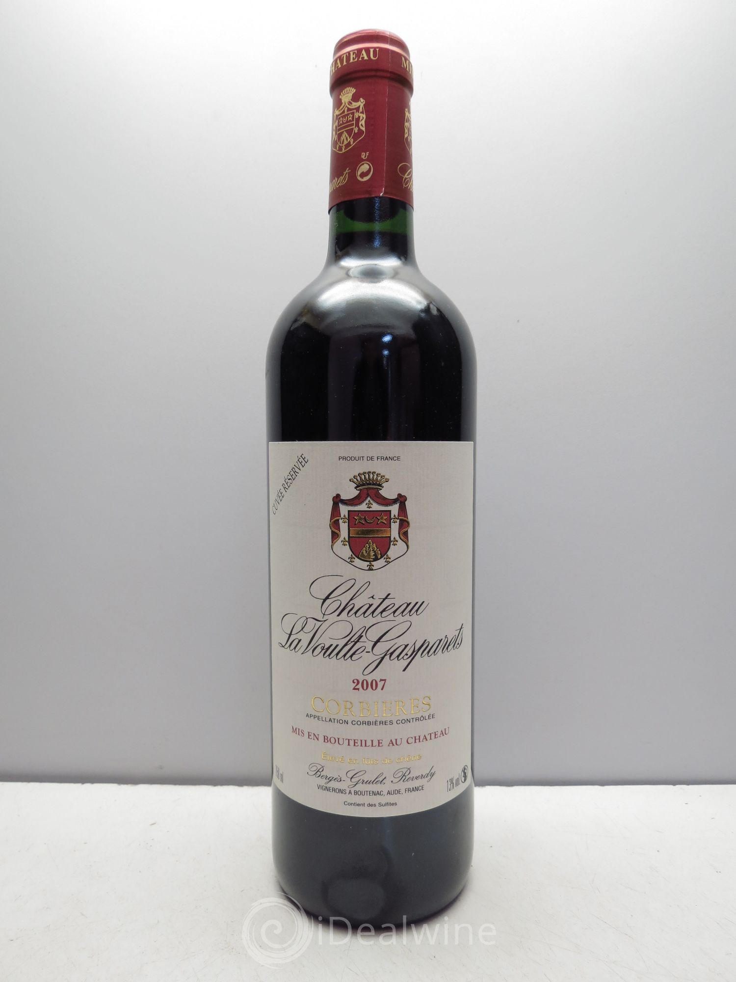 Corbières Château La Voulte-Gasparets Réservée Patrick Reverdy (sans prix de réserve / no reserve) 2007 - Posten von 1 Flasche - 0