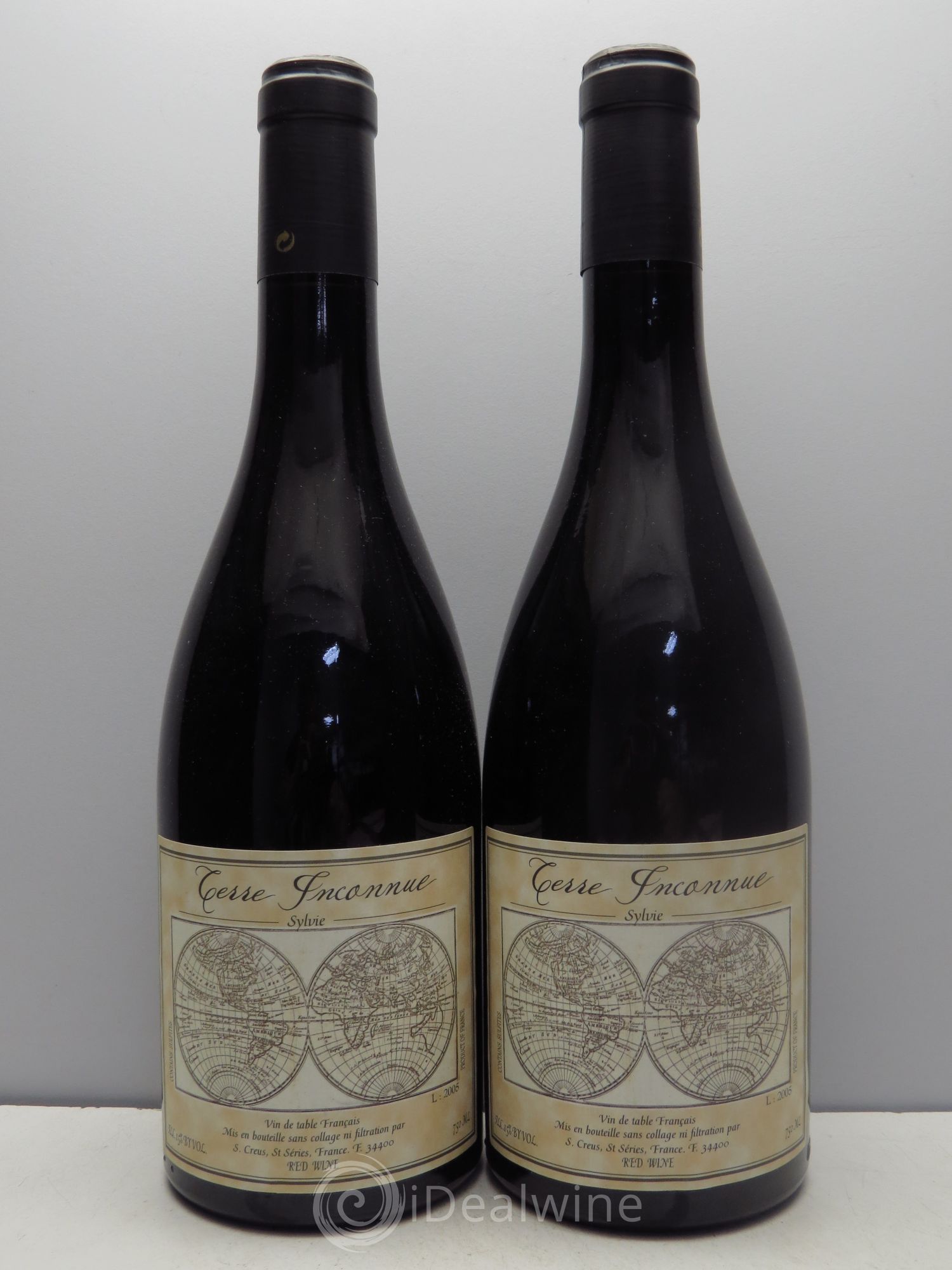 Vin de table Domaine Terre Inconnue - Cuvée Sylvie 2005 - Posten von 2 Flaschen - 0