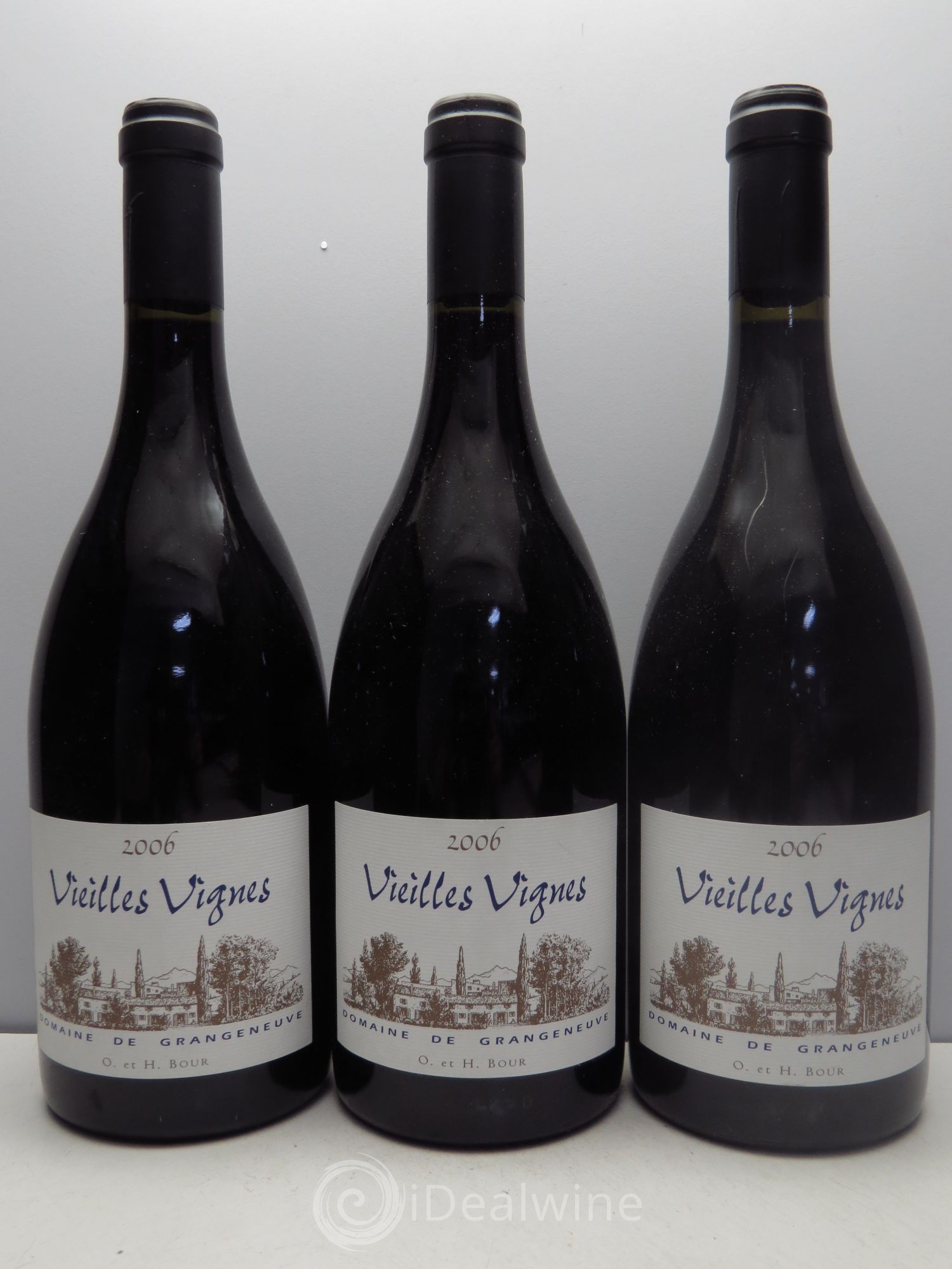 Côtes-du-Rhône Domaine de Grangeneuve Coteaux du Tricastin Cuvée Vieilles Vignes 2006 - Posten von 3 Flaschen - 0