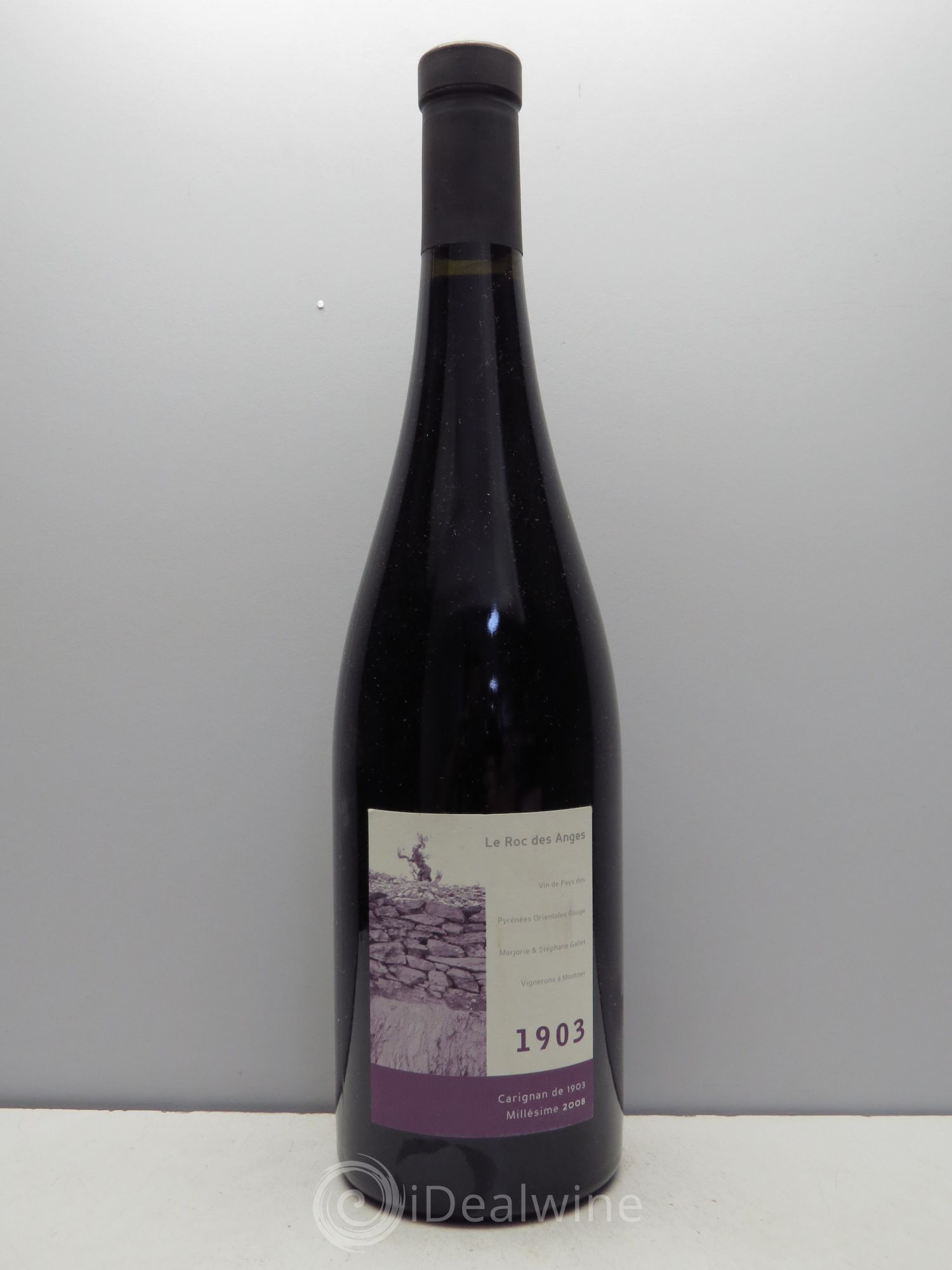 Côtes Catalanes (VDP des Côtes Catalanes) Carignan Domaine du Roc des Anges Cuvée 1903 2008 - Lot de 1 bouteille - 0