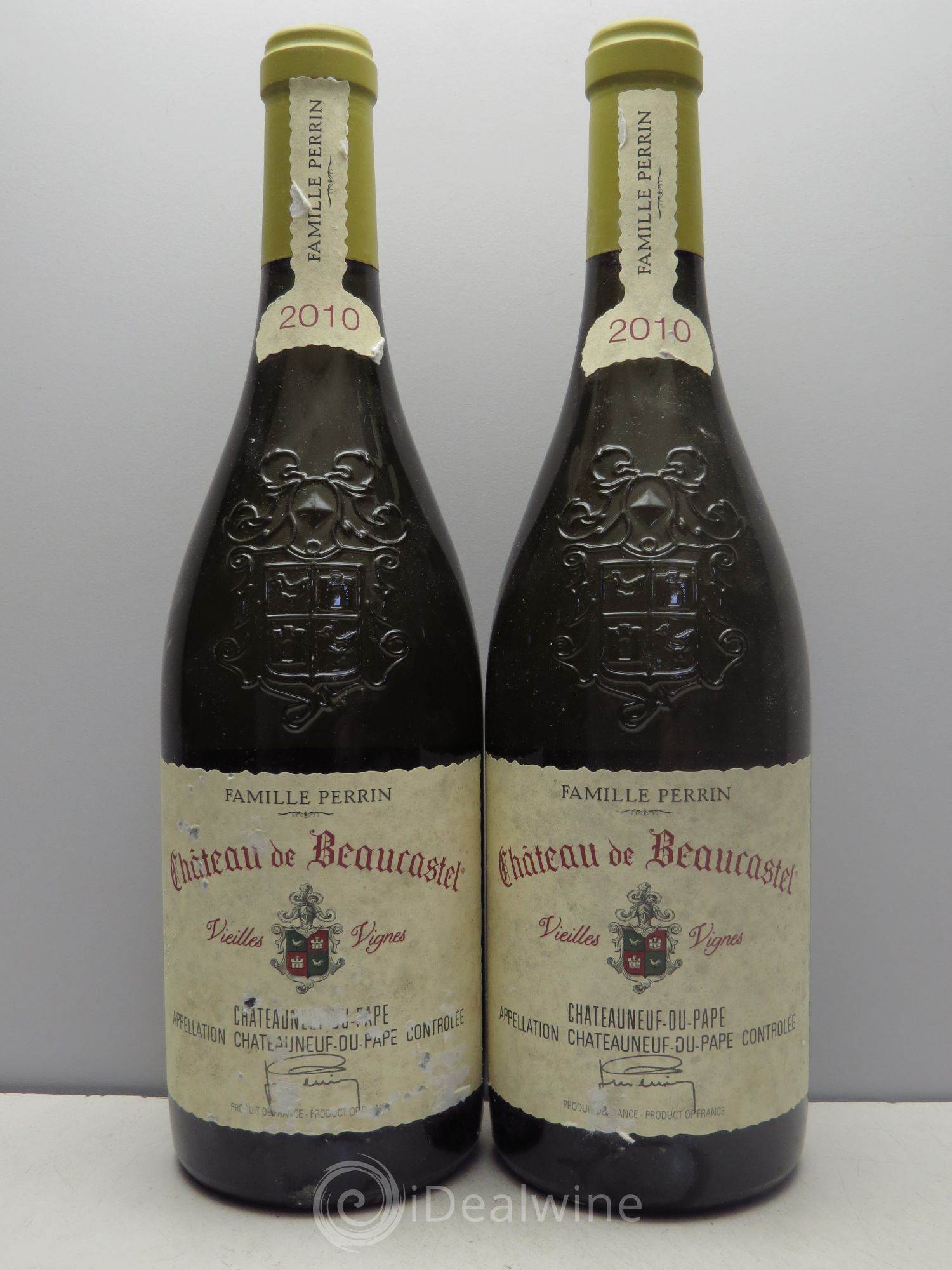 Châteauneuf-du-Pape Château de Beaucastel Vieilles vignes Roussanne Famille Perrin 2010 - Lot de 2 bouteilles - 0
