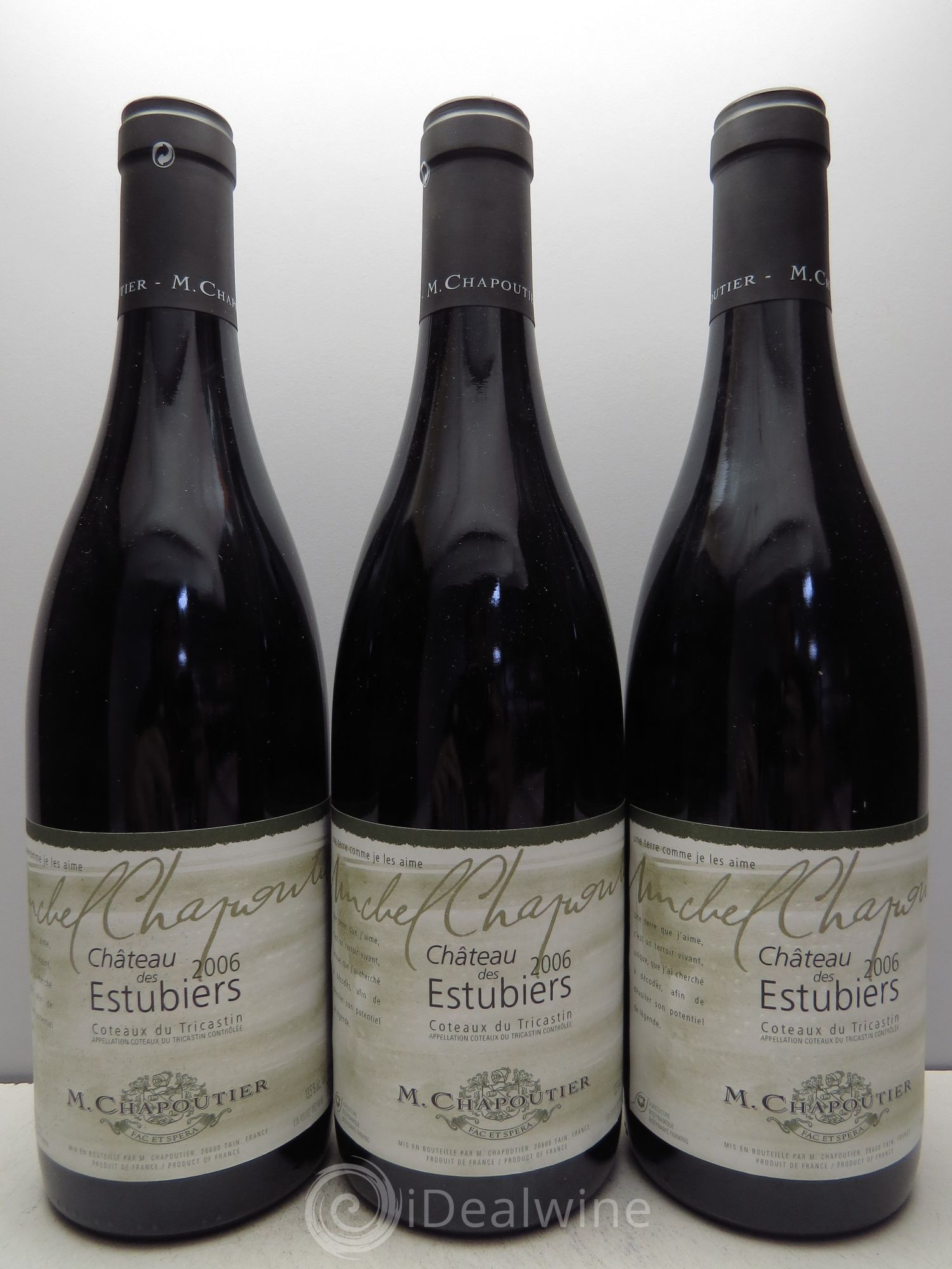 Rhône Coteaux du Tricastin Château des Estubiers (sans prix de réserve - no reserve) 2006 - Posten von 3 Flaschen - 0