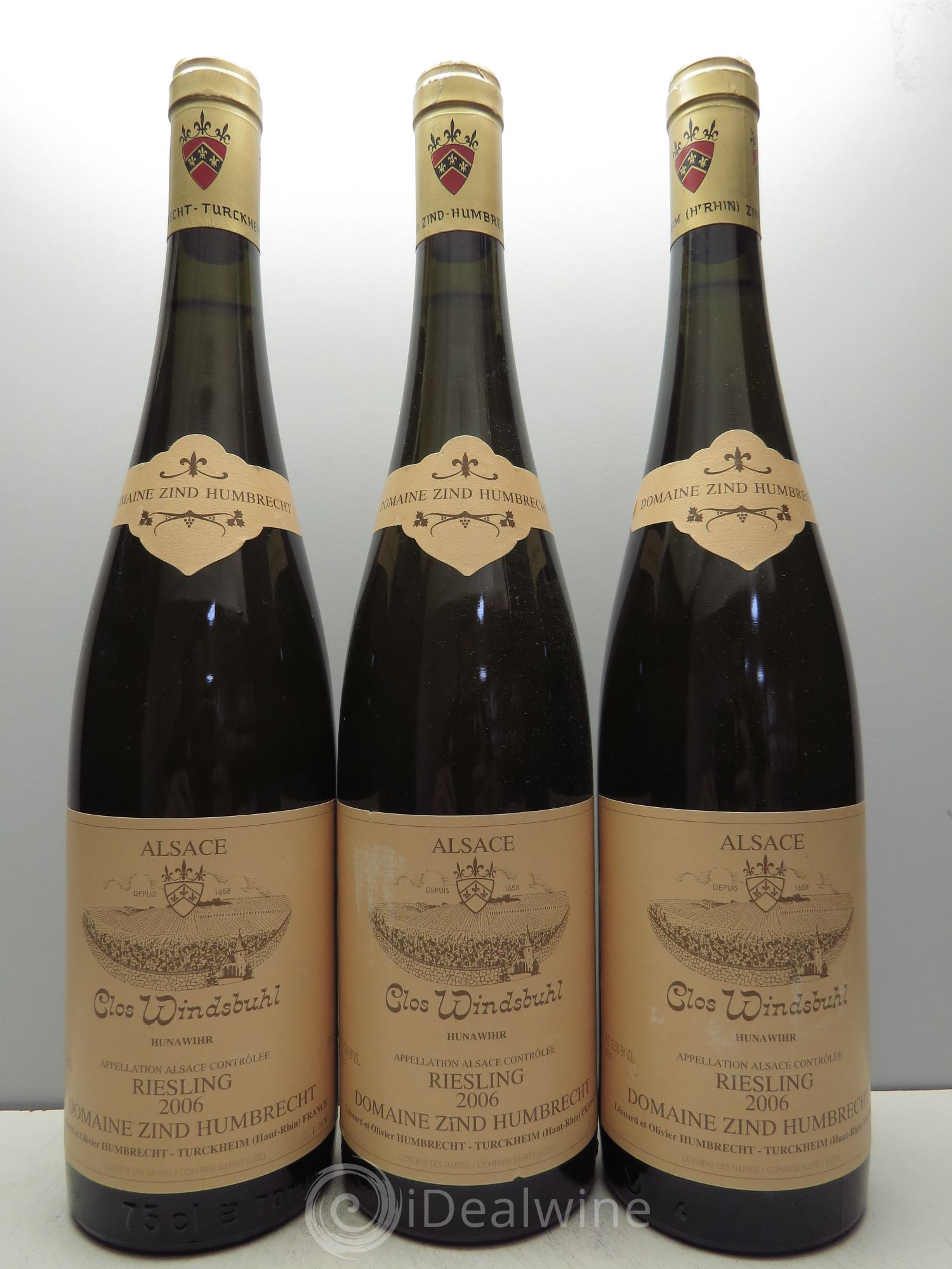 Alsace Riesling Clos Windsbuhl Zind-Humbrecht (Domaine) 2006 - Lot de 3 bouteilles - 0