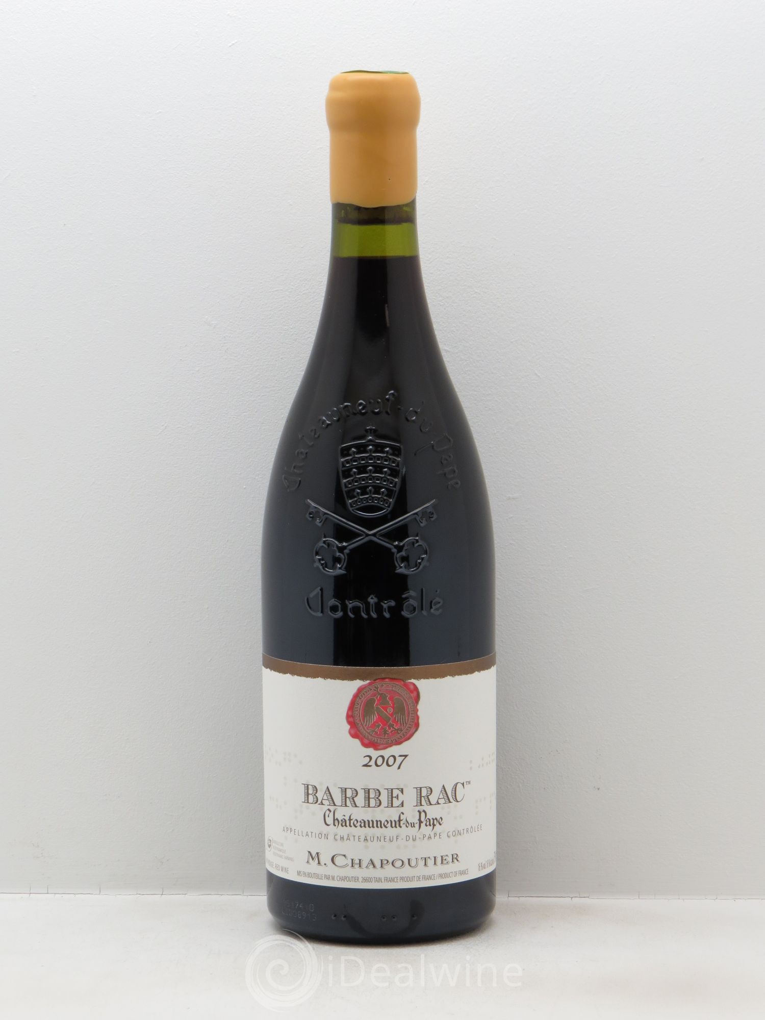 Châteauneuf-du-Pape Barbe Rac Chapoutier (sans prix de réserve - no reserve) 2007 - Posten von 1 Flasche - 0