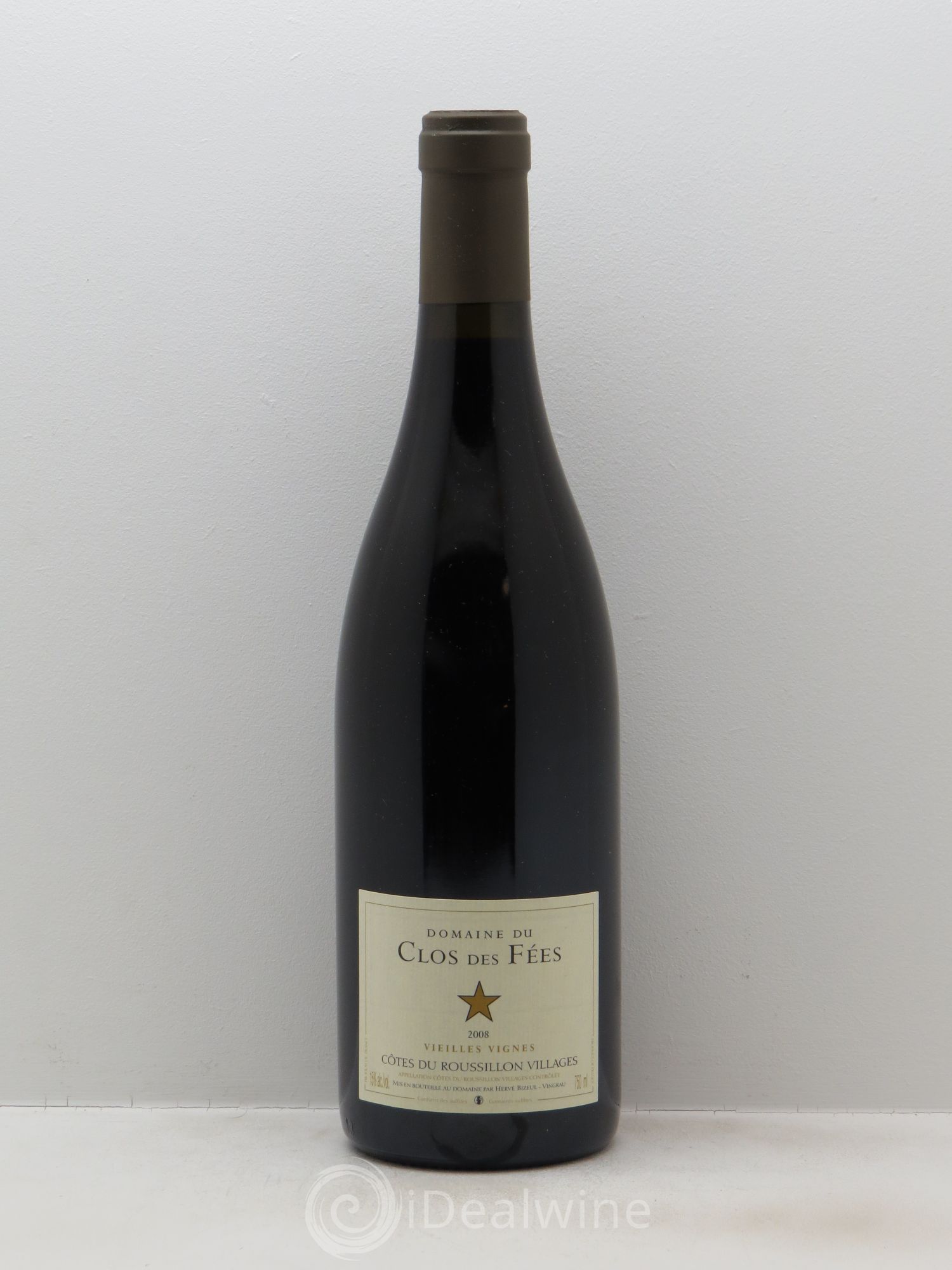 Côtes du Roussillon Villages Clos des Fées Vieilles vignes Hervé Bizeul 2008 - Lot de 1 bouteille - 0
