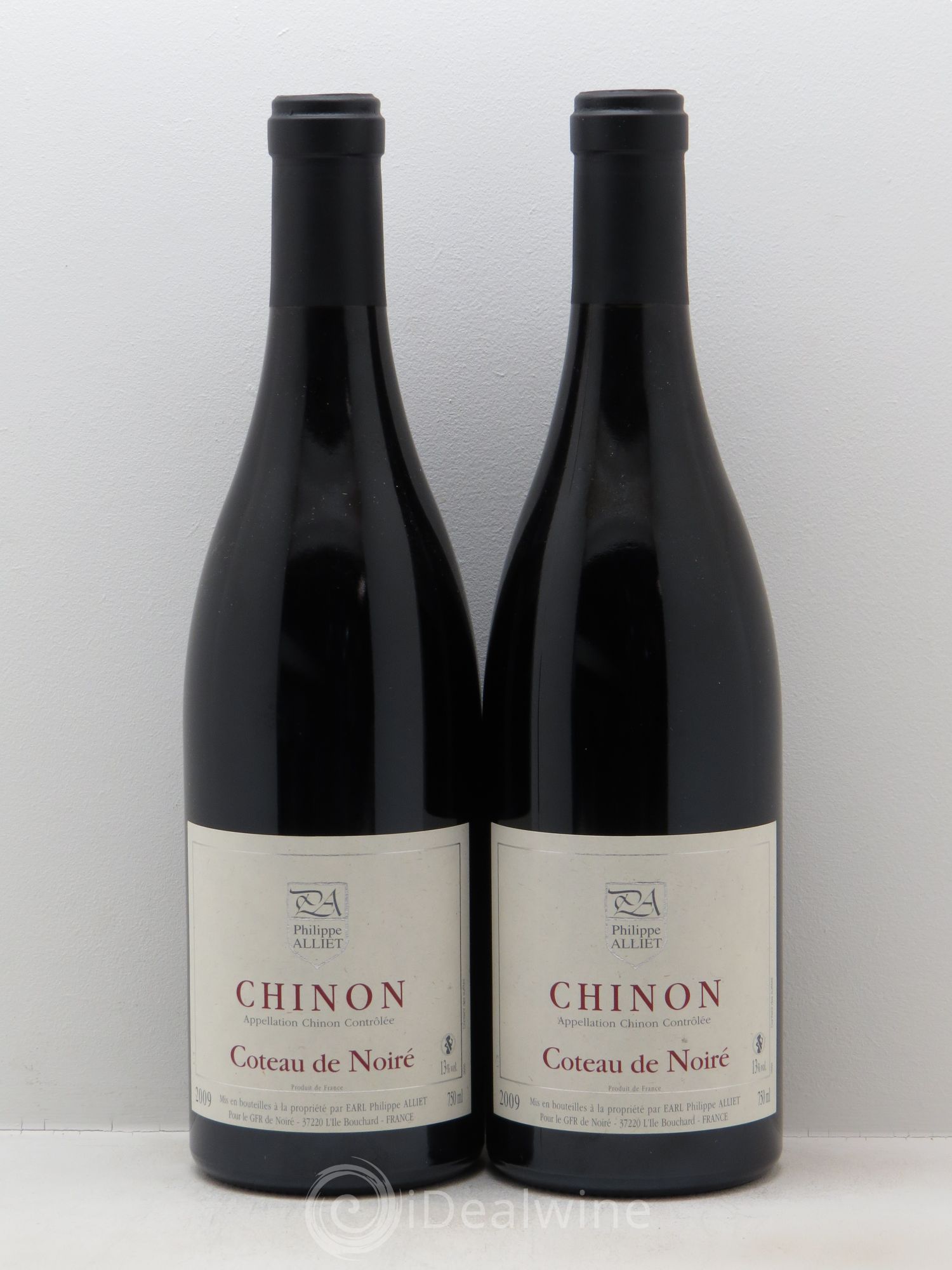 Chinon Coteau de Noiré Philippe Alliet 2009 - Lot de 2 bouteilles - 0