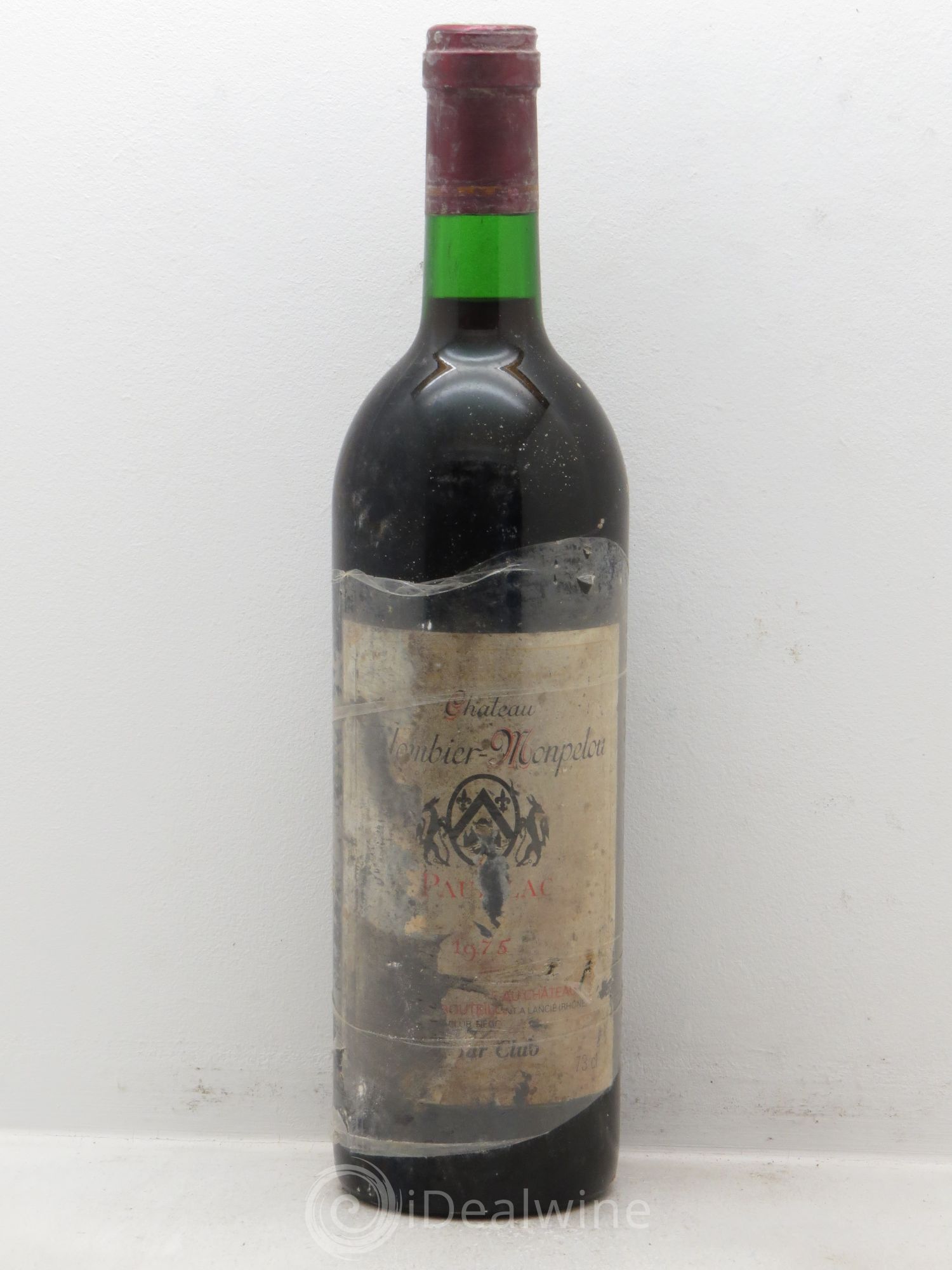 Château Colombier Monpelou Cru Bourgeois 1975 - Lot de 1 bouteille - 0