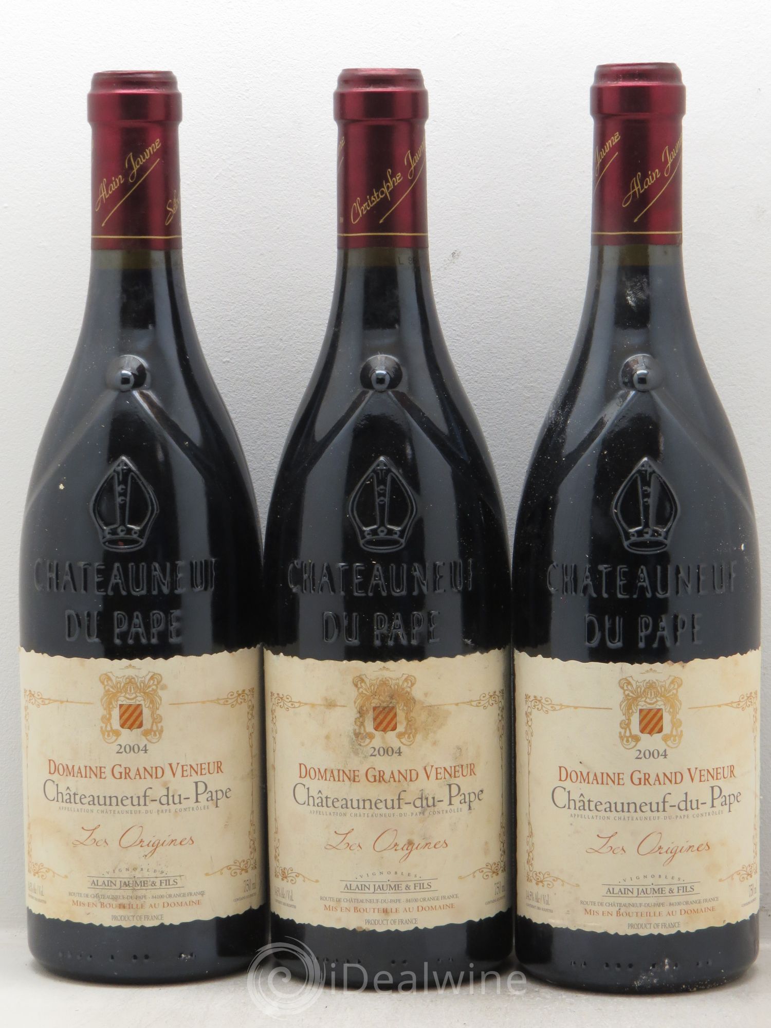 Châteauneuf-du-Pape Les Origines Domaine Grand Veneur 2004 - Posten von 3 Flaschen - 0