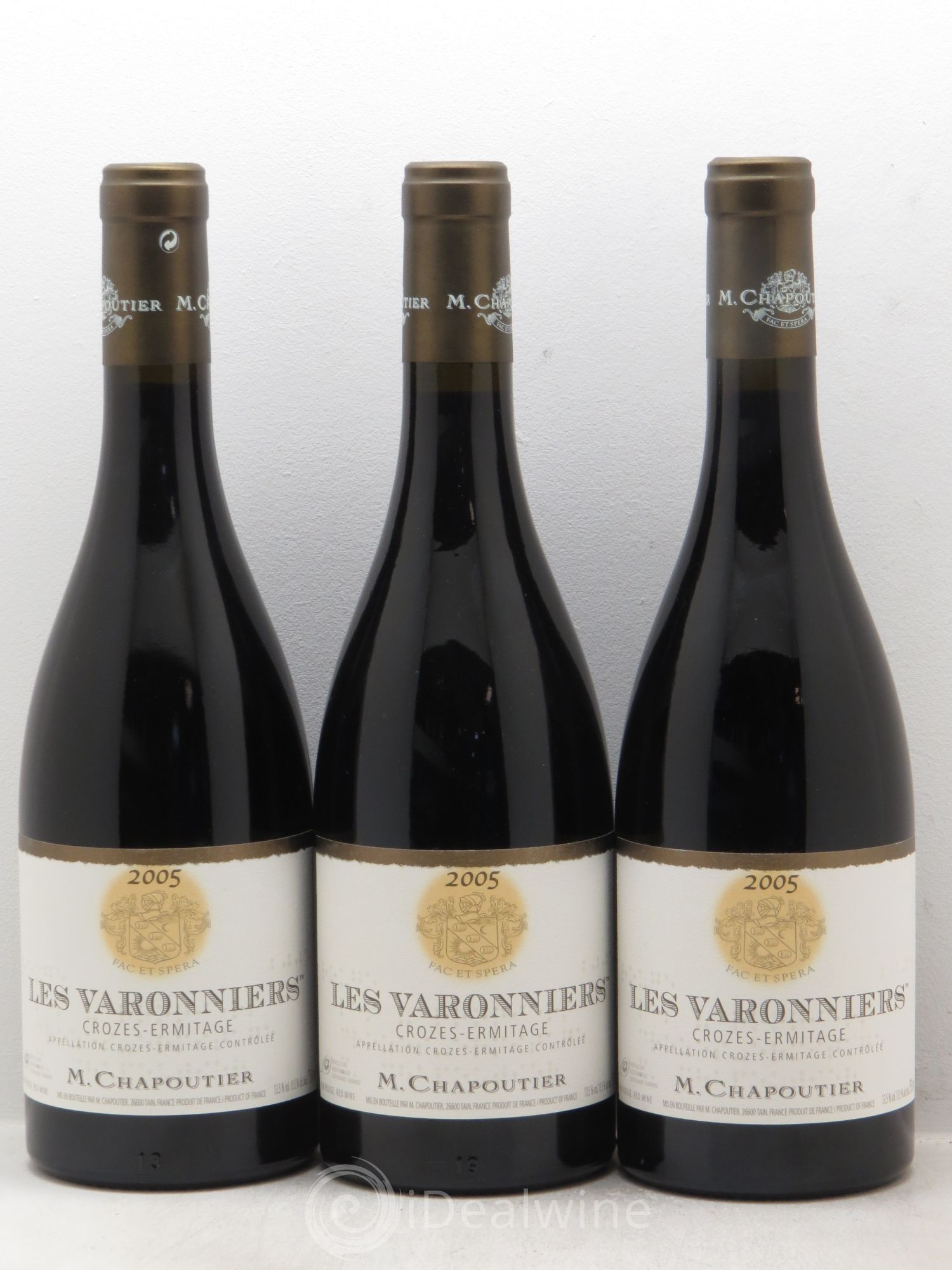 Crozes-Hermitage Les Varonniers Chapoutier 2005 - Lot de 3 bouteilles - 0