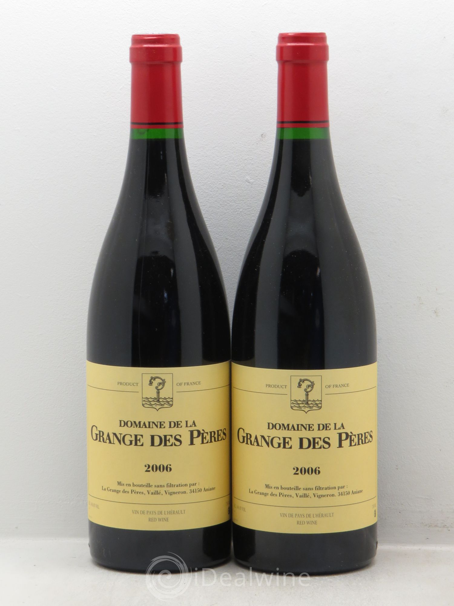 Pays d'Hérault Grange des Pères Laurent Vaillé 2006 - Lot de 2 bouteilles - 0