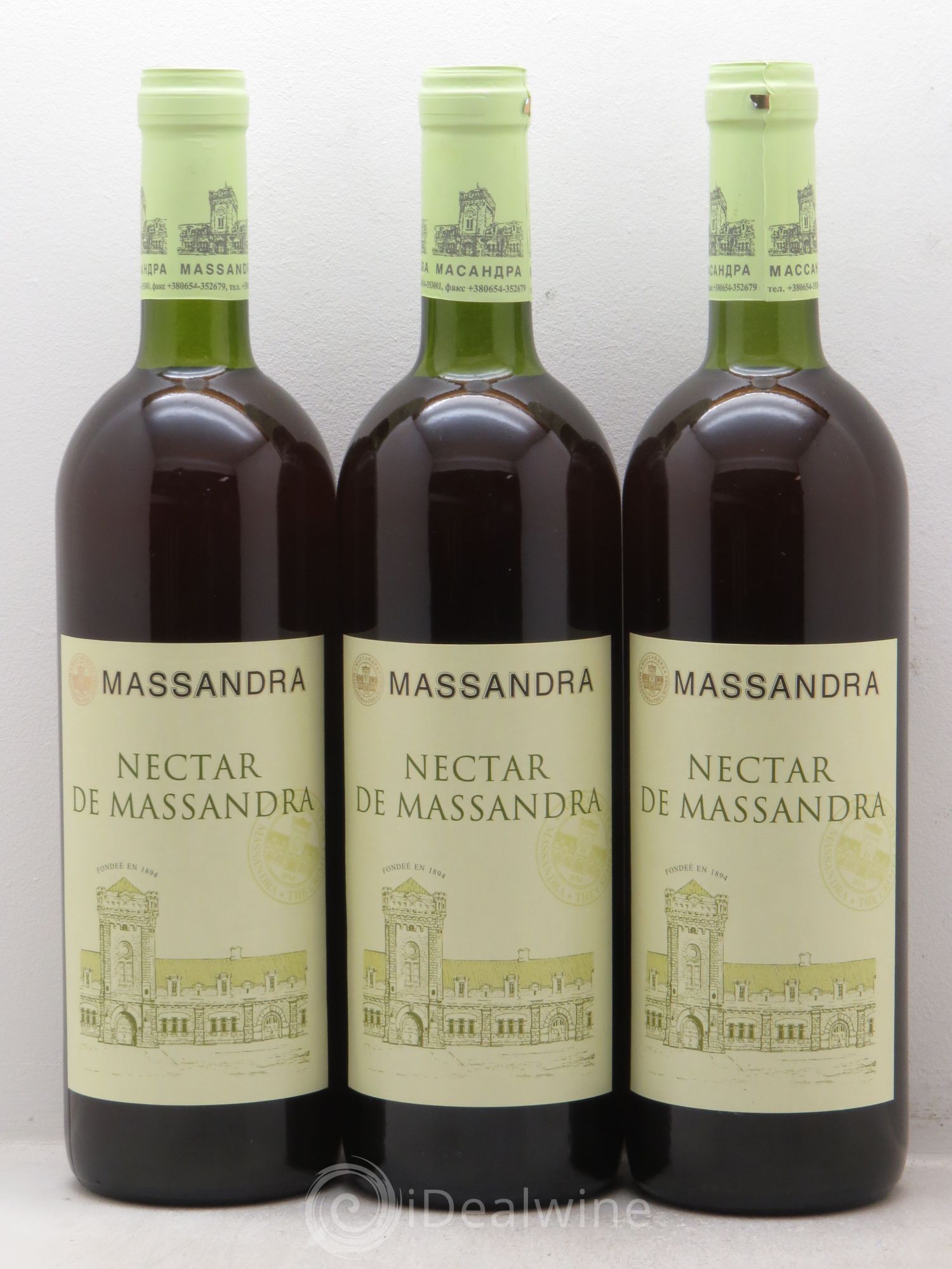 Vins Etrangers Nectar de Massandra (Ukraine liquoreux) 2006 - Lotto di 3 bottiglie - 0