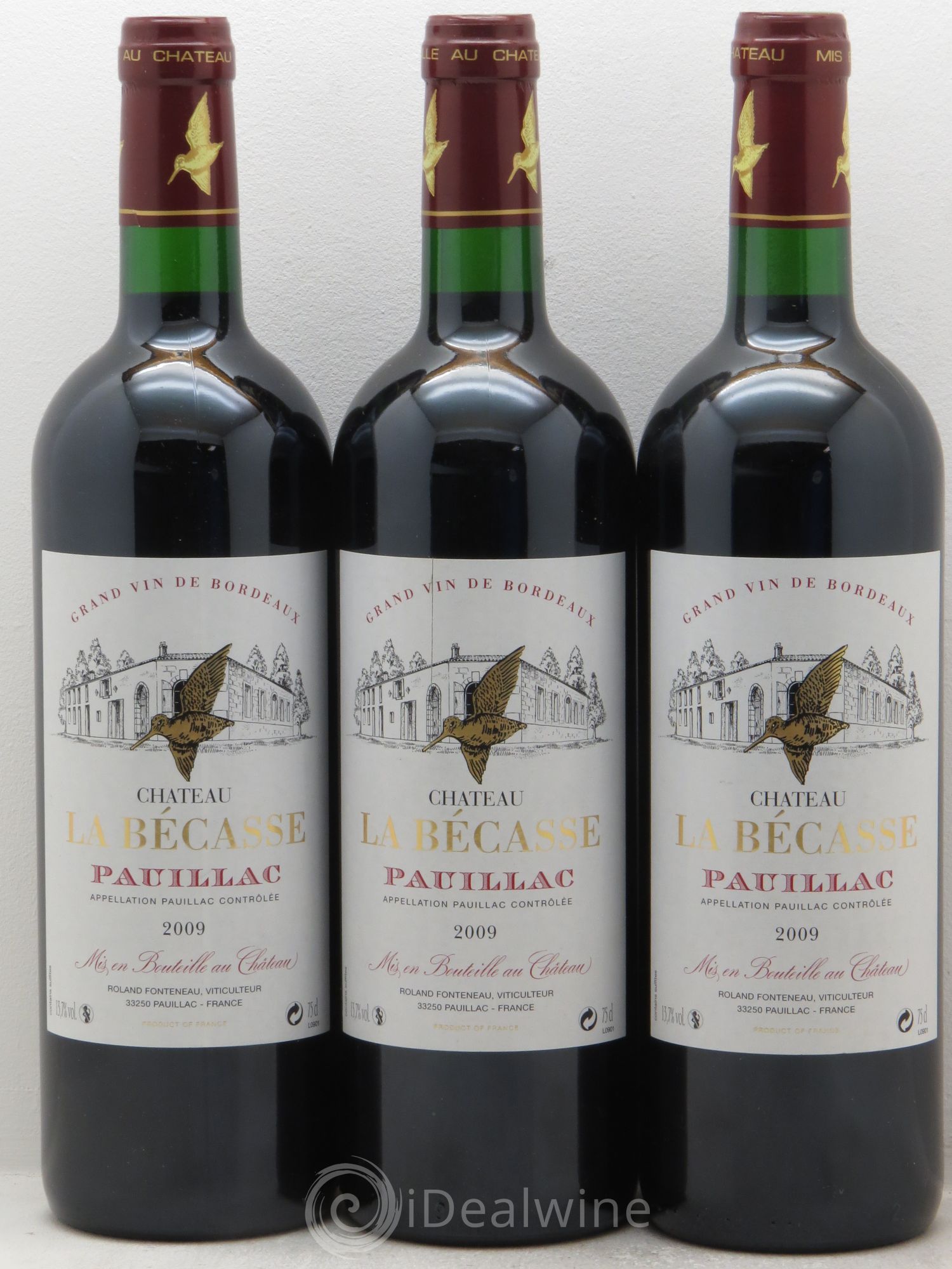 Château la Bécasse 2009 - Lot de 3 bouteilles - 0