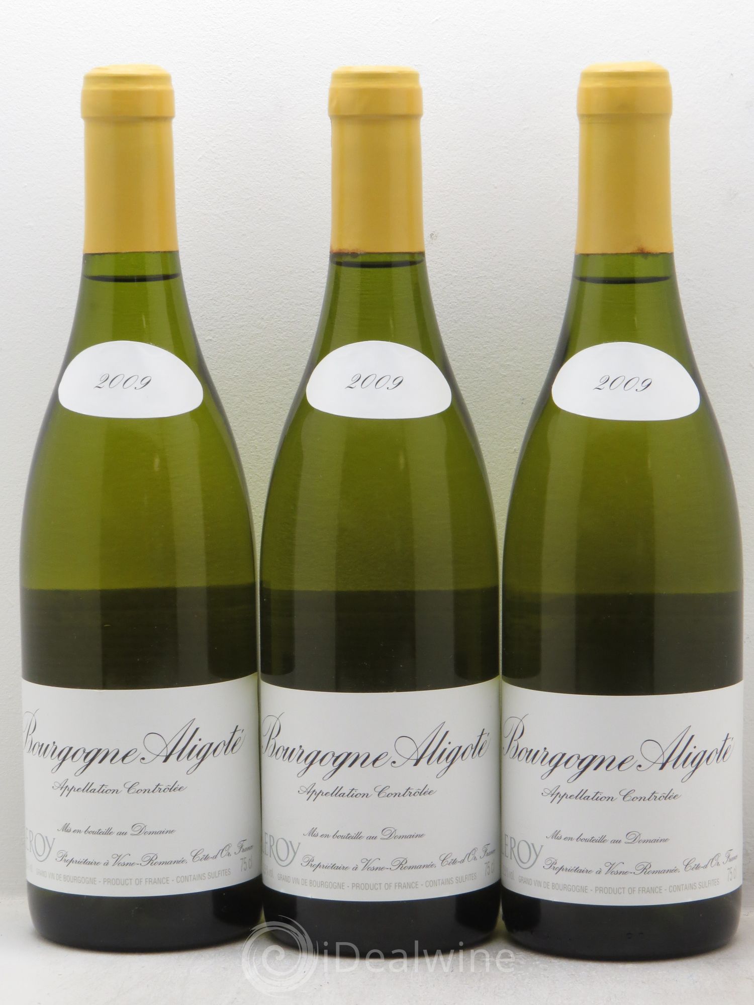 Bourgogne Aligoté Leroy (Domaine) 2009 - Lot de 3 bouteilles - 0