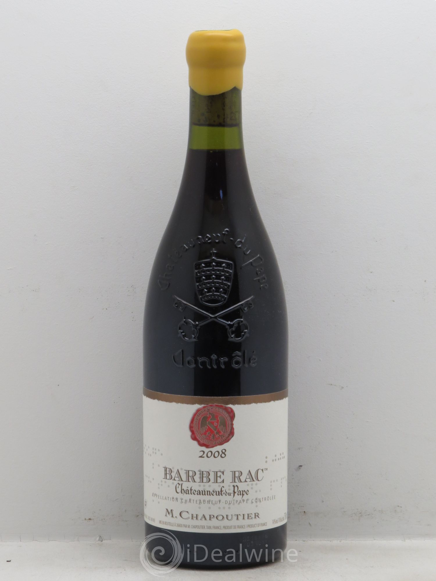 Châteauneuf-du-Pape Barbe Rac Chapoutier (sans prix de réserve - no reserve) 2008 - Posten von 1 Flasche - 0