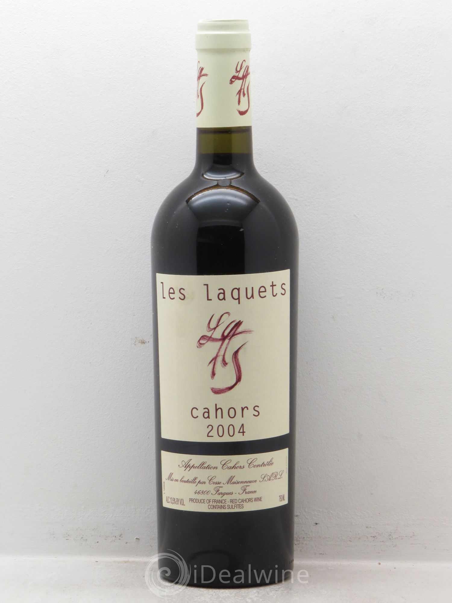 Cahors Domaine Cosse Maisonneuve Les Laquets 2004 - Posten von 1 Flasche - 0