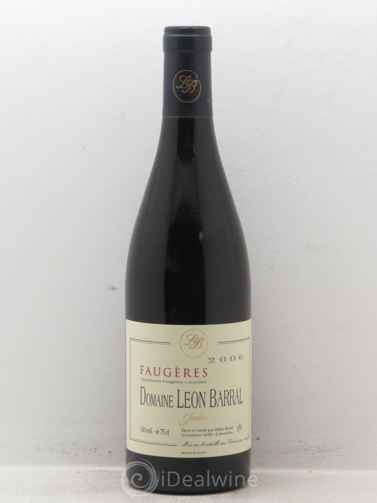 Faugères Jadis Domaine Léon Barral 2006 - Lot de 1 bouteille - 0