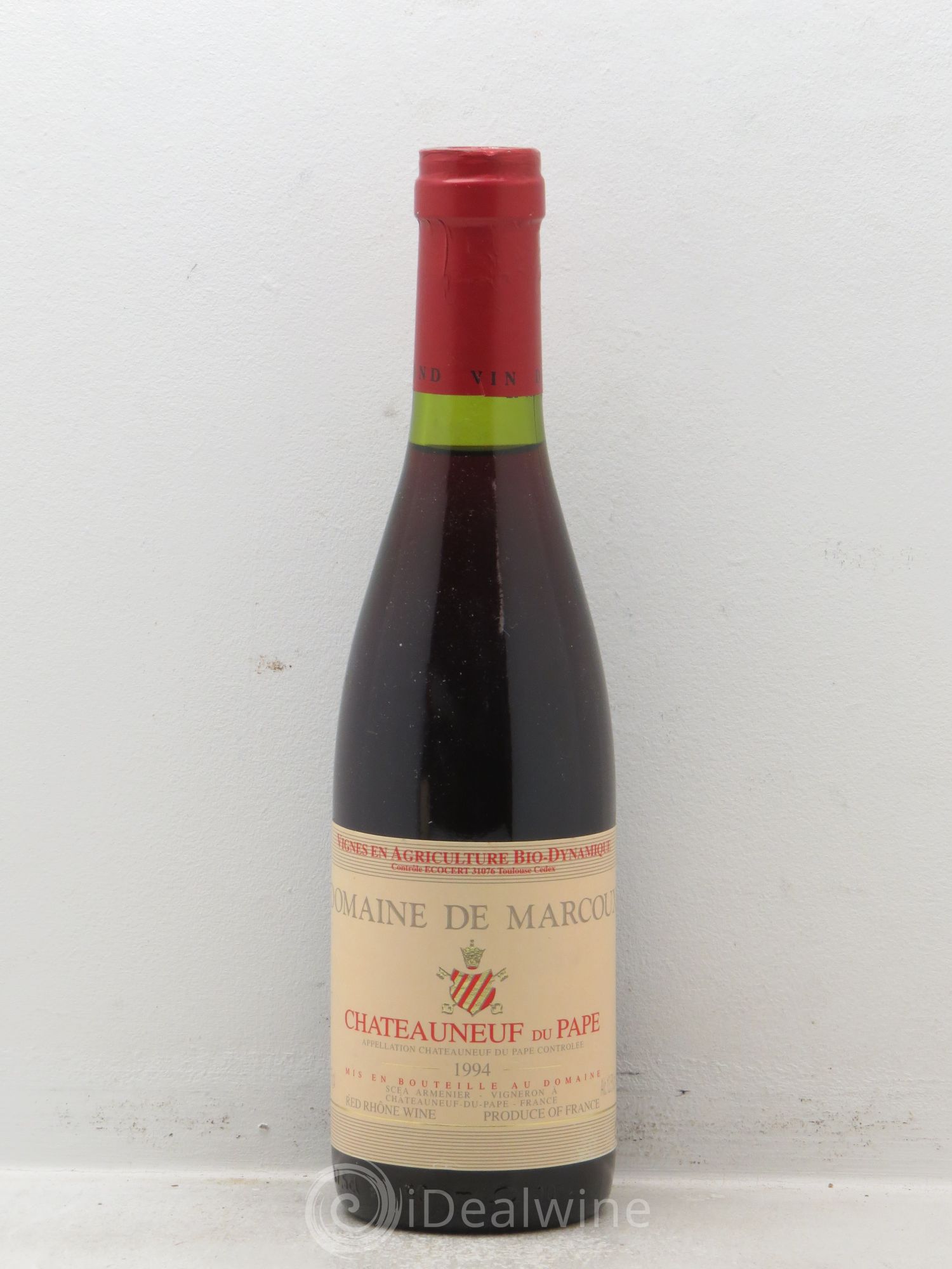 Châteauneuf-du-Pape Marcoux (Domaine de) 1994 - Lot de 1 demi bouteille - 0