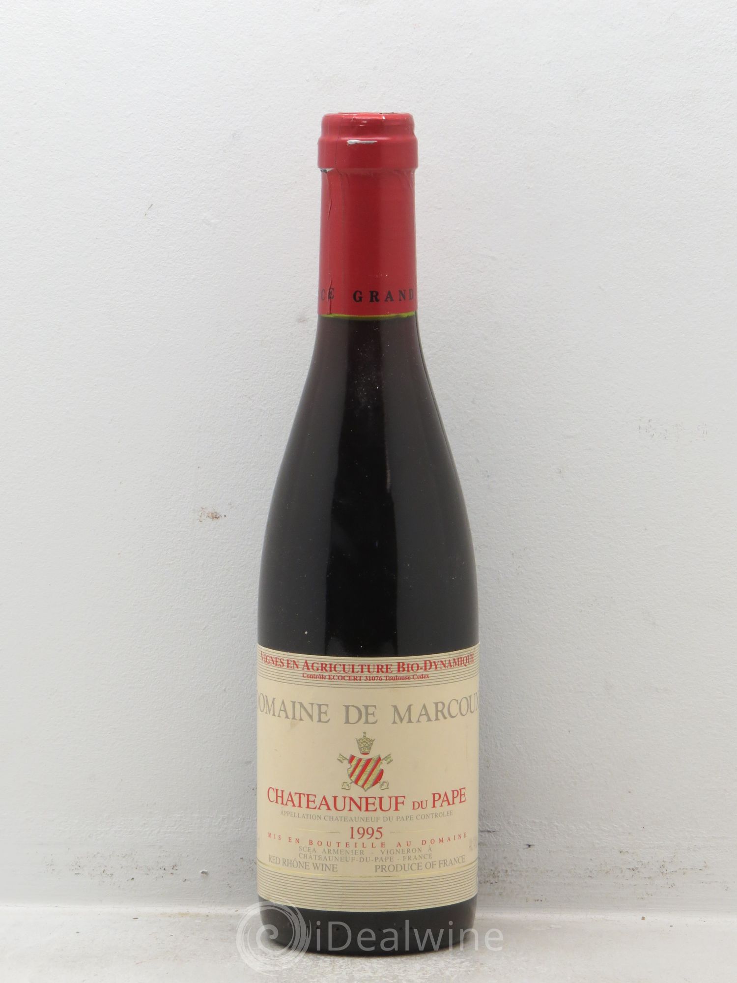 Châteauneuf-du-Pape Marcoux (Domaine de) 1995 - Lot de 1 demi bouteille - 0
