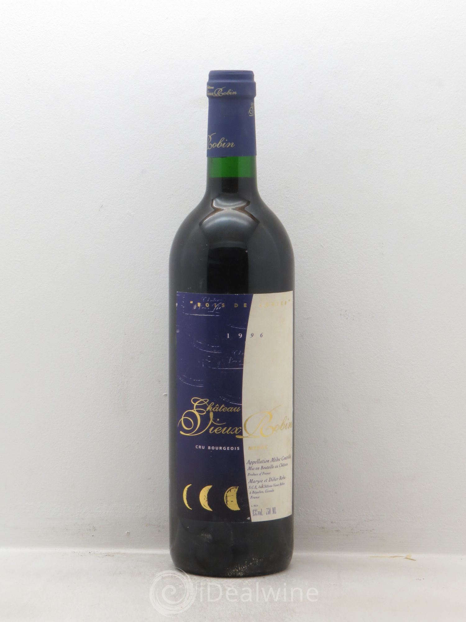 Château Vieux Robin Cru Bourgeois (sans prix de réserve-no reserve) 1996 - Posten von 1 Flasche - 0