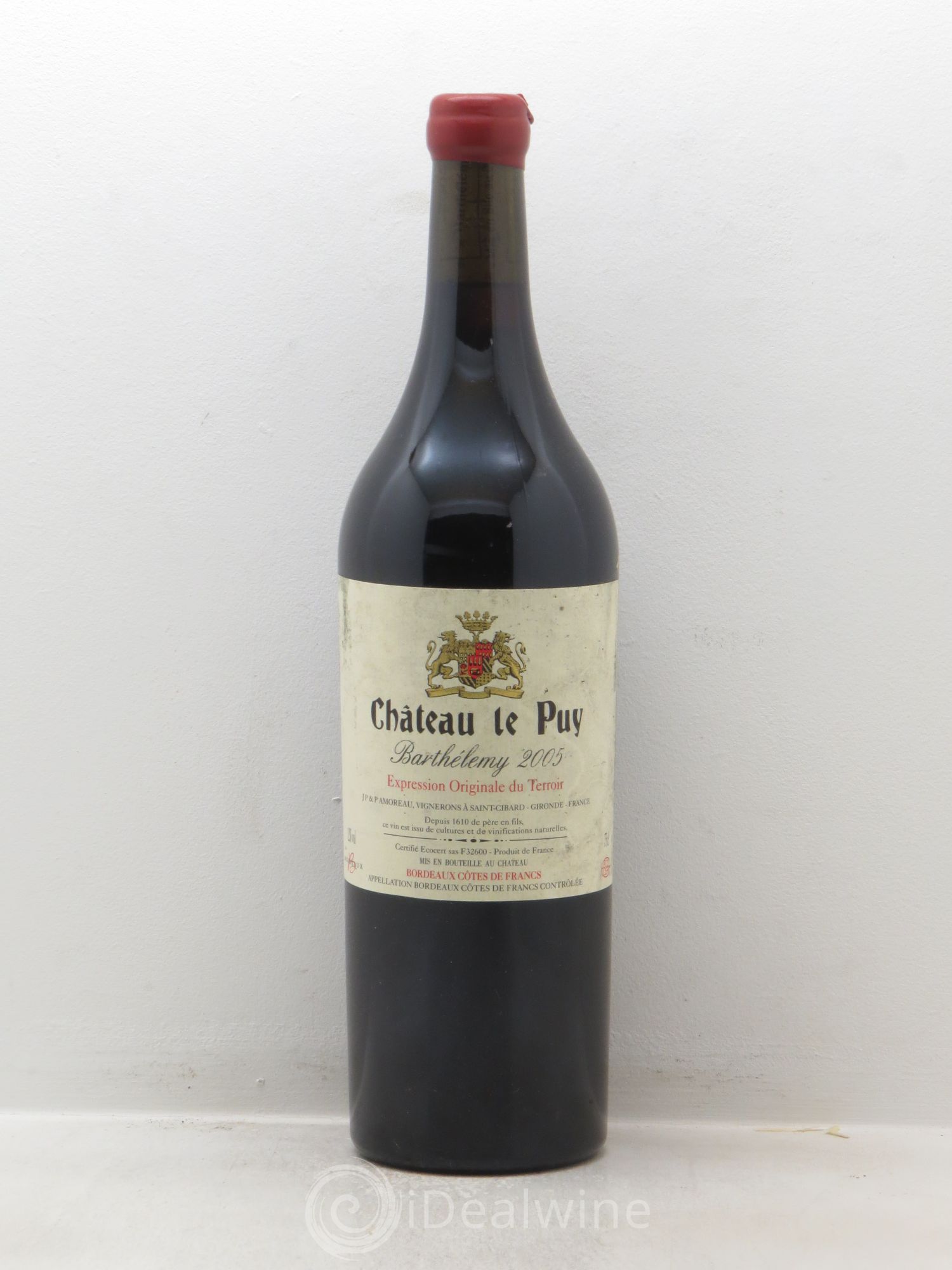 Le Puy - Cuvée Barthélemy 2005 - Lot de 1 bouteille - 0
