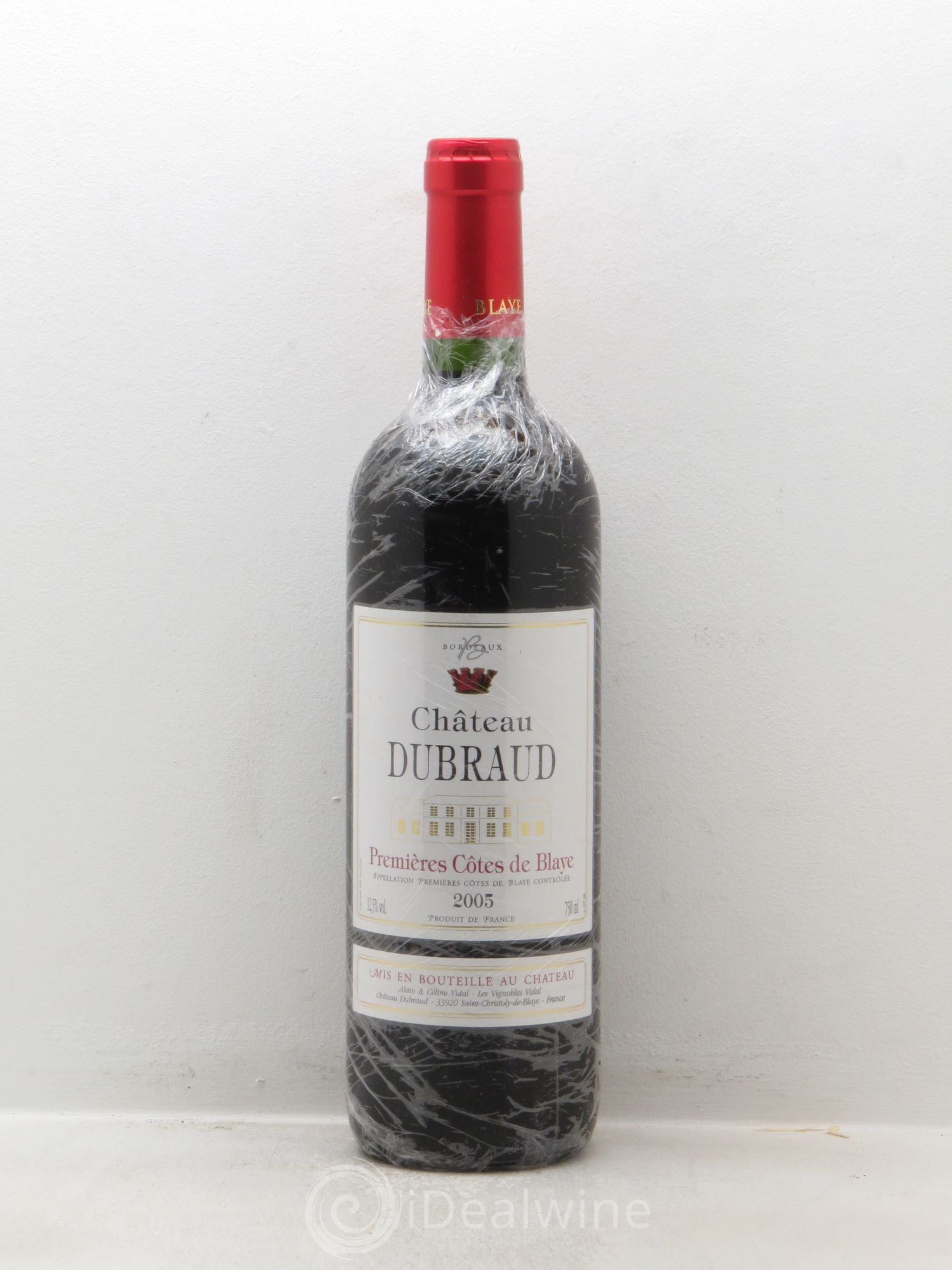 Premières-Côtes-de-Blaye (Blaye-Côtes-de-Bordeaux) Château Dubraud (sans prix de réserve - no reserve) 2005 - Posten von 1 Flasche - 0